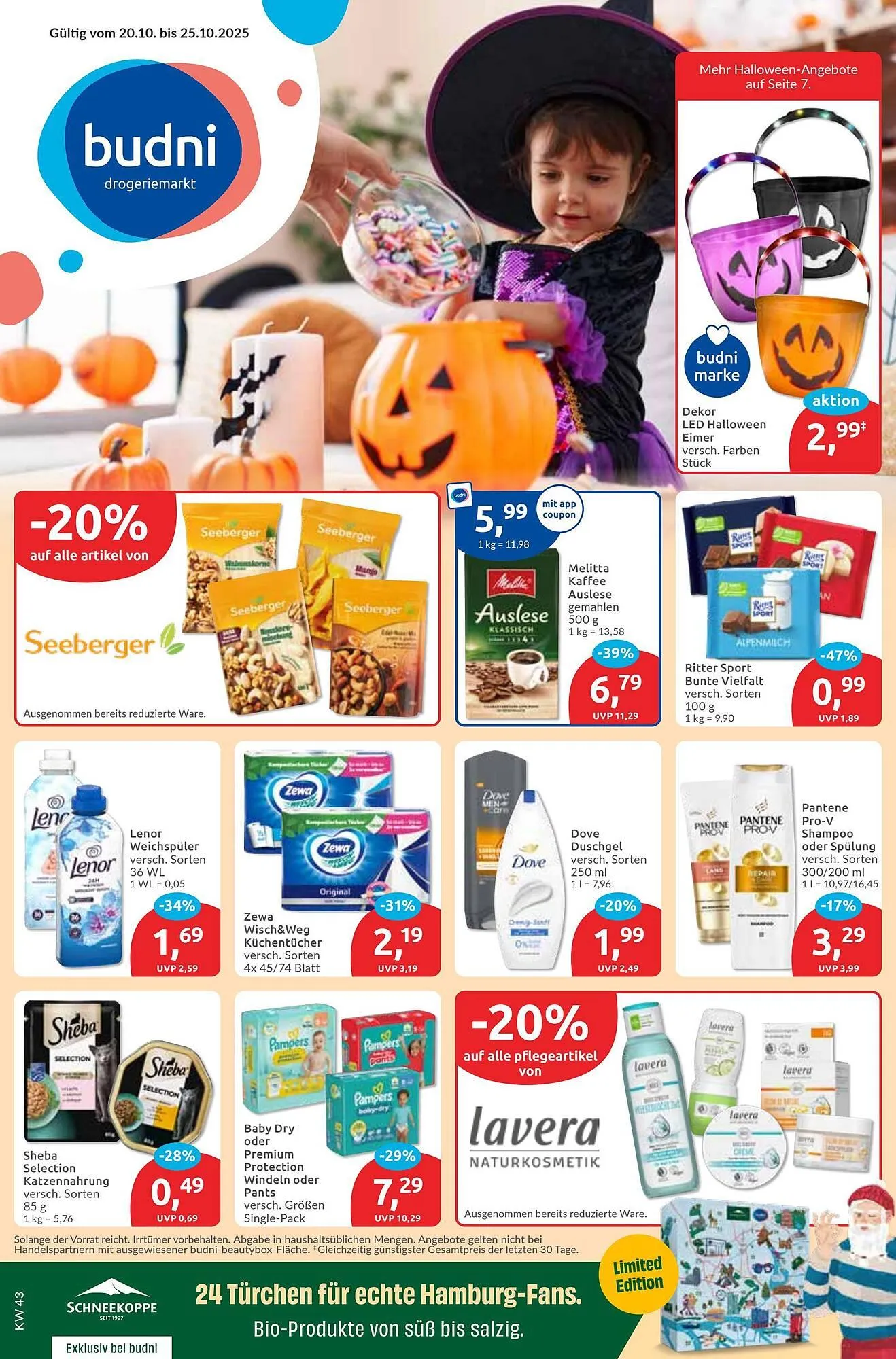 Budni Prospekt von 20. Oktober bis 25. Oktober 2025 - Prospekt seite 1