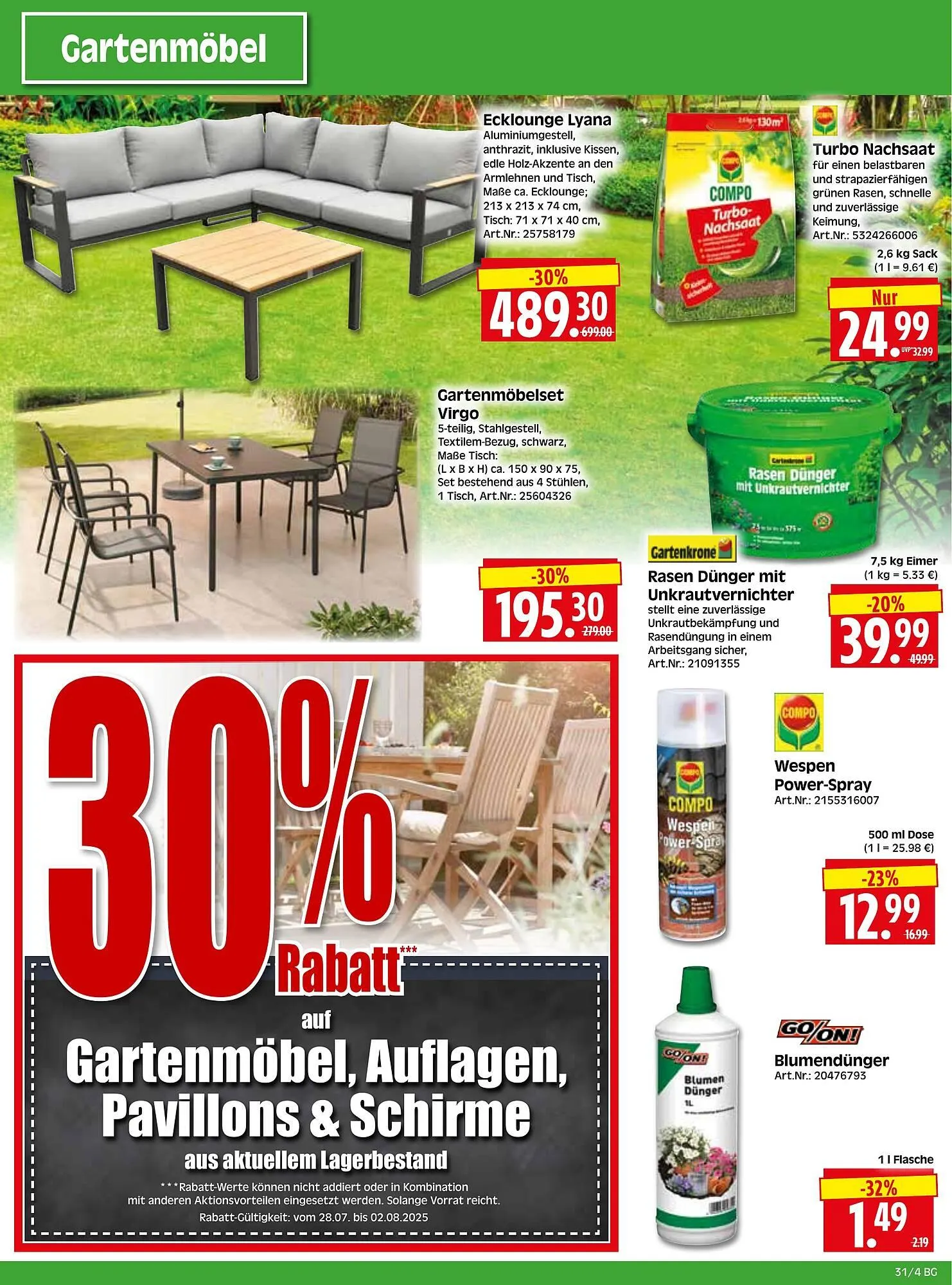 Herkules Baumarkt Prospekt von 28. Juli bis 2. August 2025 - Prospekt seite 4