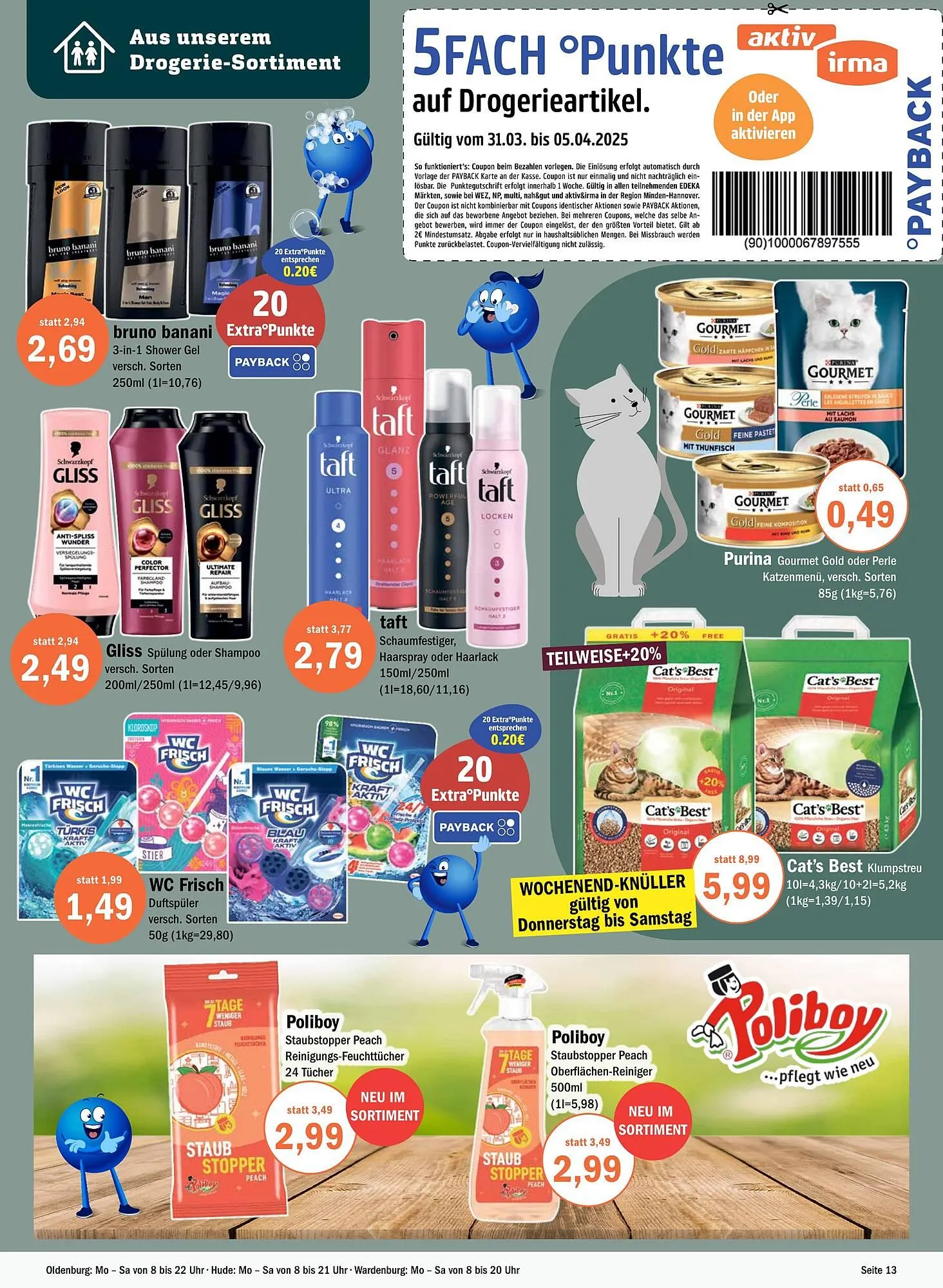 Aktiv Irma Prospekt von 31. März bis 5. April 2025 - Prospekt seite 13