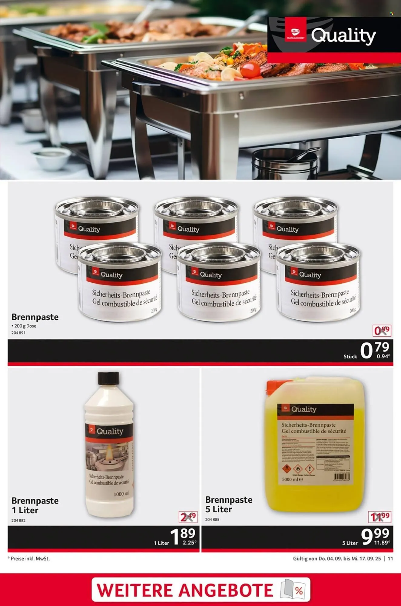 Selgros Prospekt von 4. September bis 17. September 2025 - Prospekt seite 11