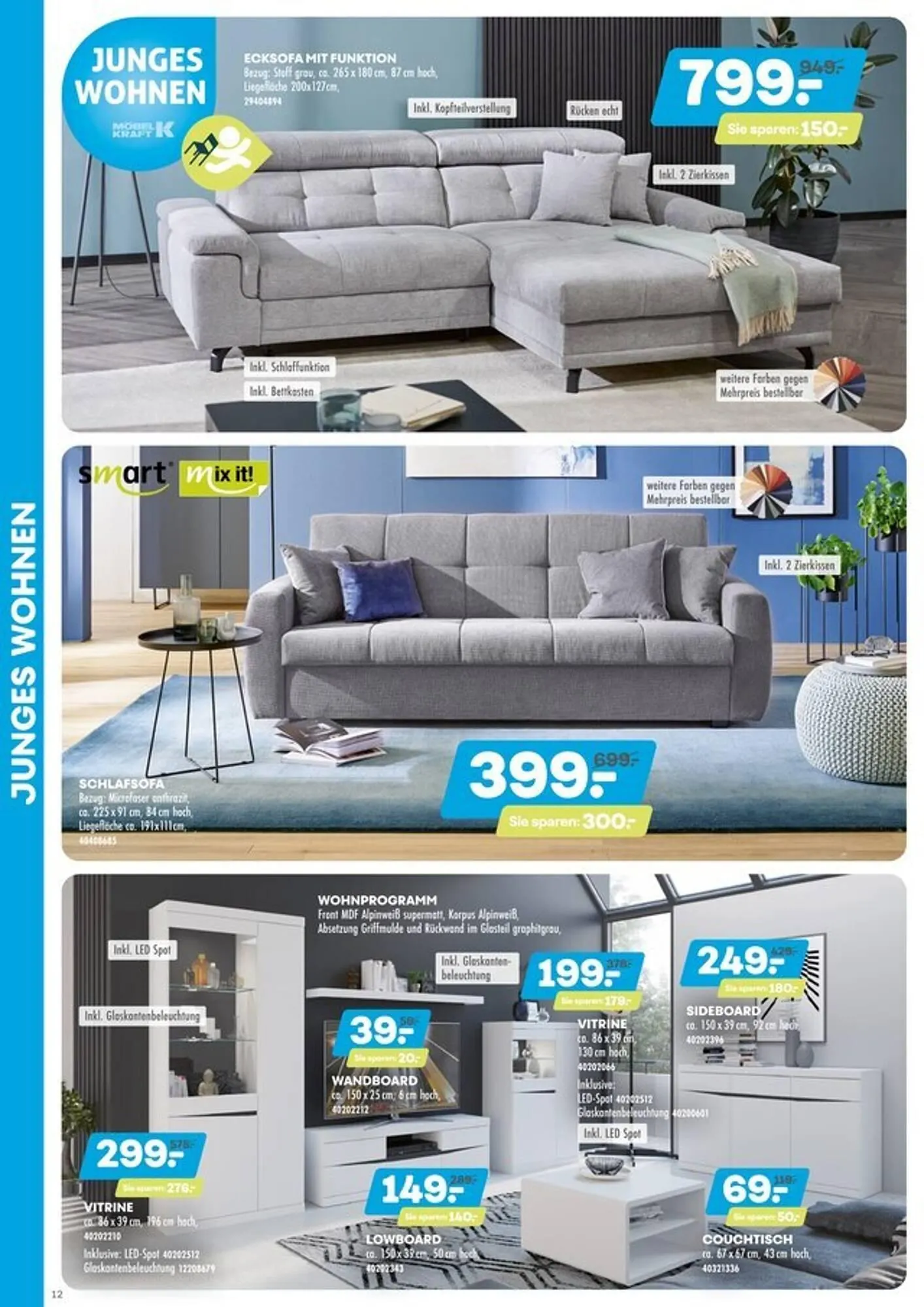 Möbel Kraft Prospekt von 5. März bis 1. April 2025 - Prospekt seite 12