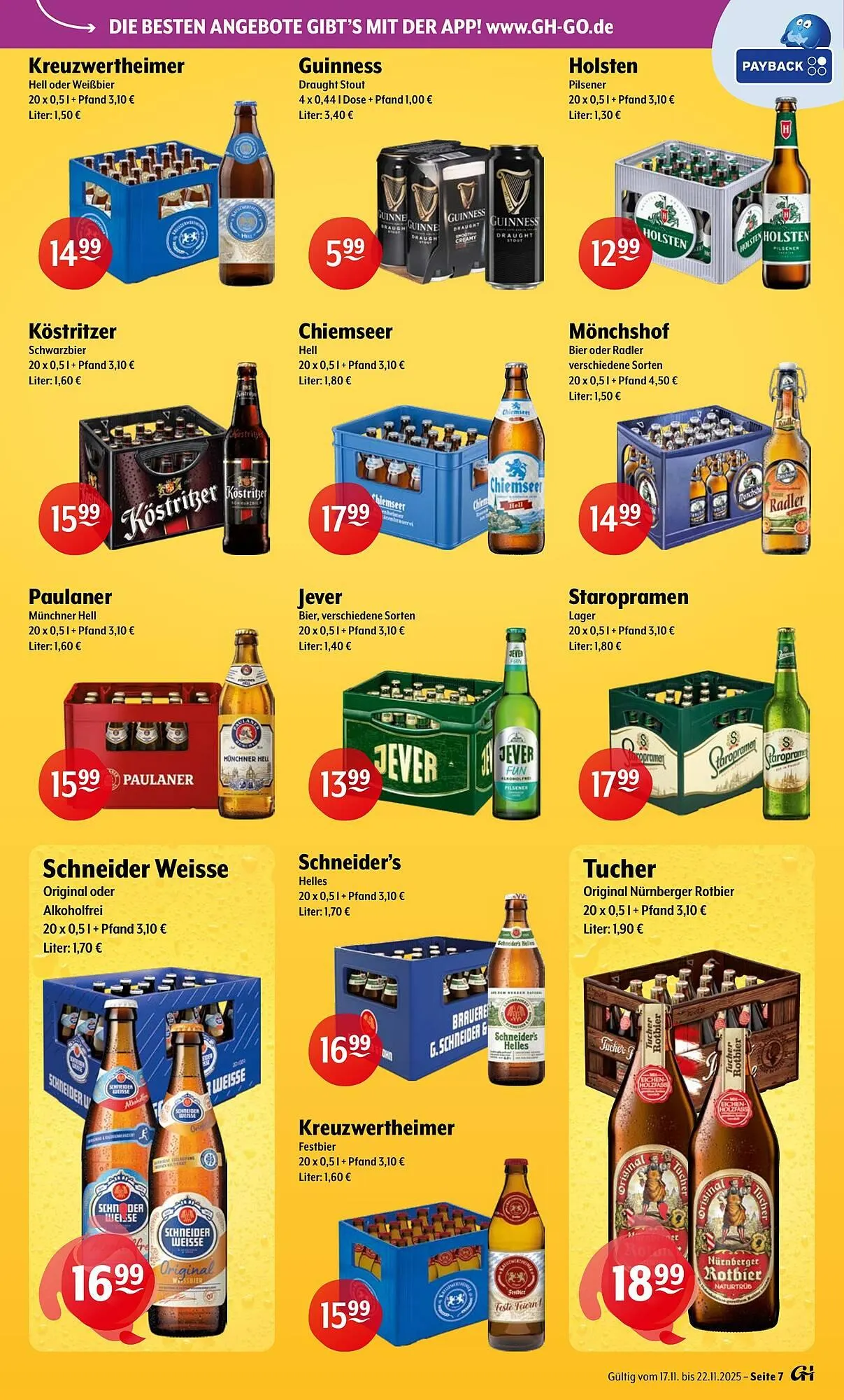 Trink und Spare Prospekt von 17. November bis 22. November 2025 - Prospekt seite 7