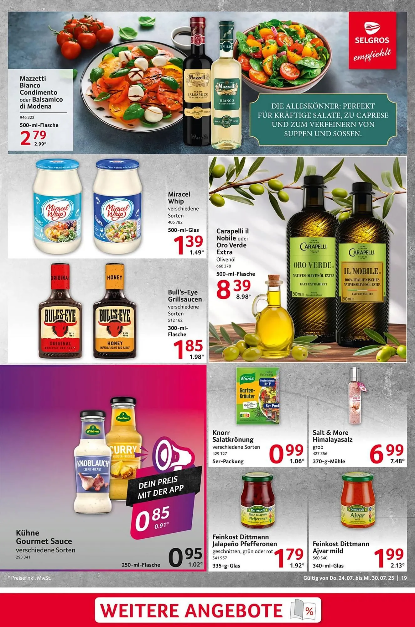 Selgros Prospekt von 24. Juli bis 31. Juli 2025 - Prospekt seite 19