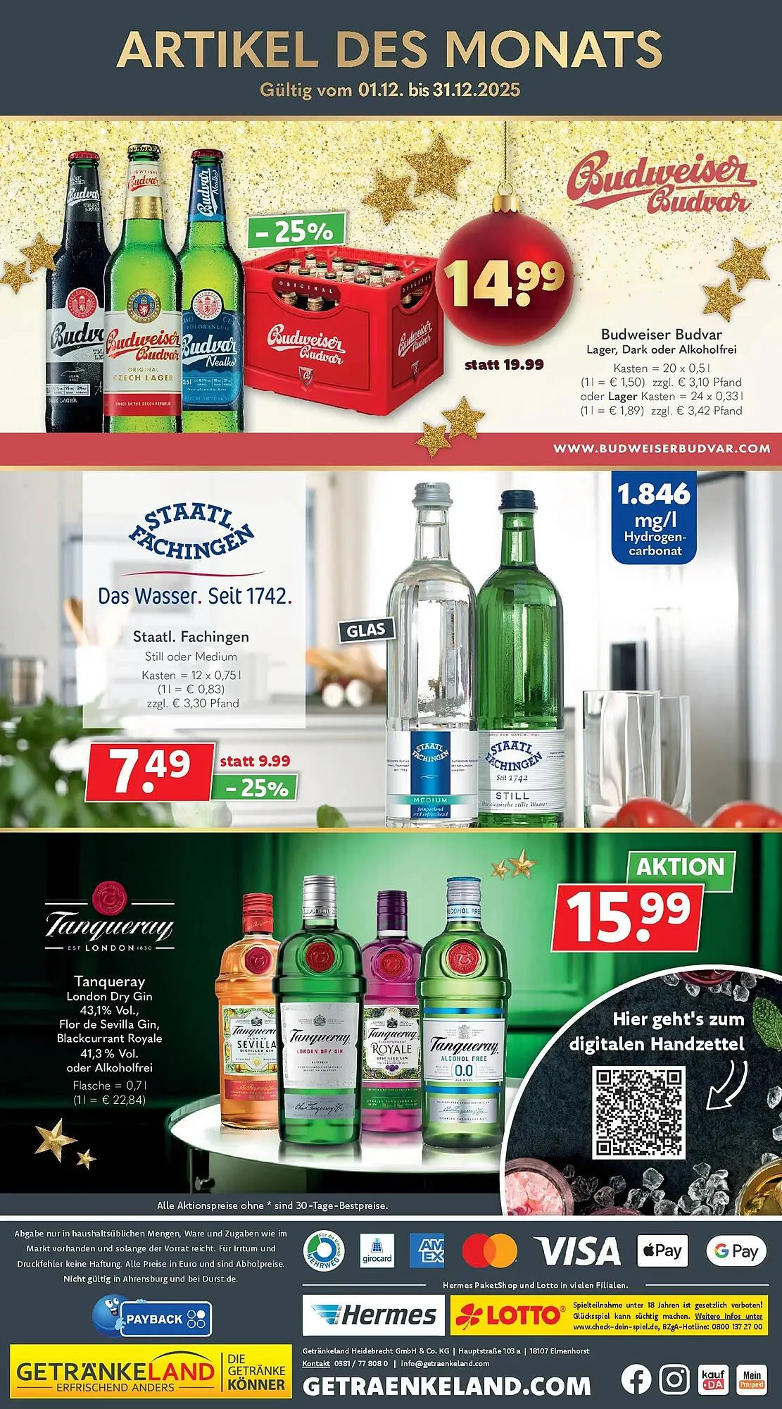 Getränkeland Prospekt von 7. Dezember bis 20. Dezember 2025 - Prospekt seite 12