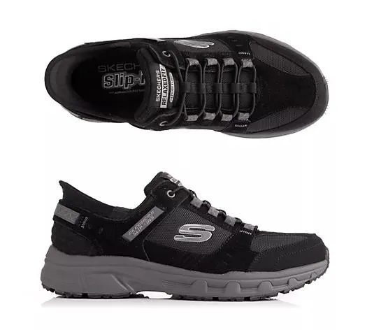 SKECHERS Herren-Slipper Oak Canyon Wildleder Hands Free Slip-Ins®