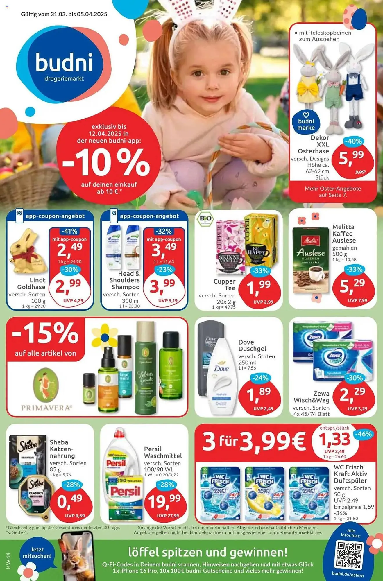 Budni Prospekt von 31. März bis 5. April 2025 - Prospekt seite 1