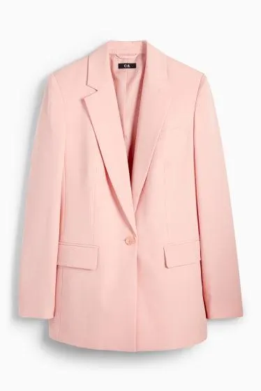 Oversized long blazer