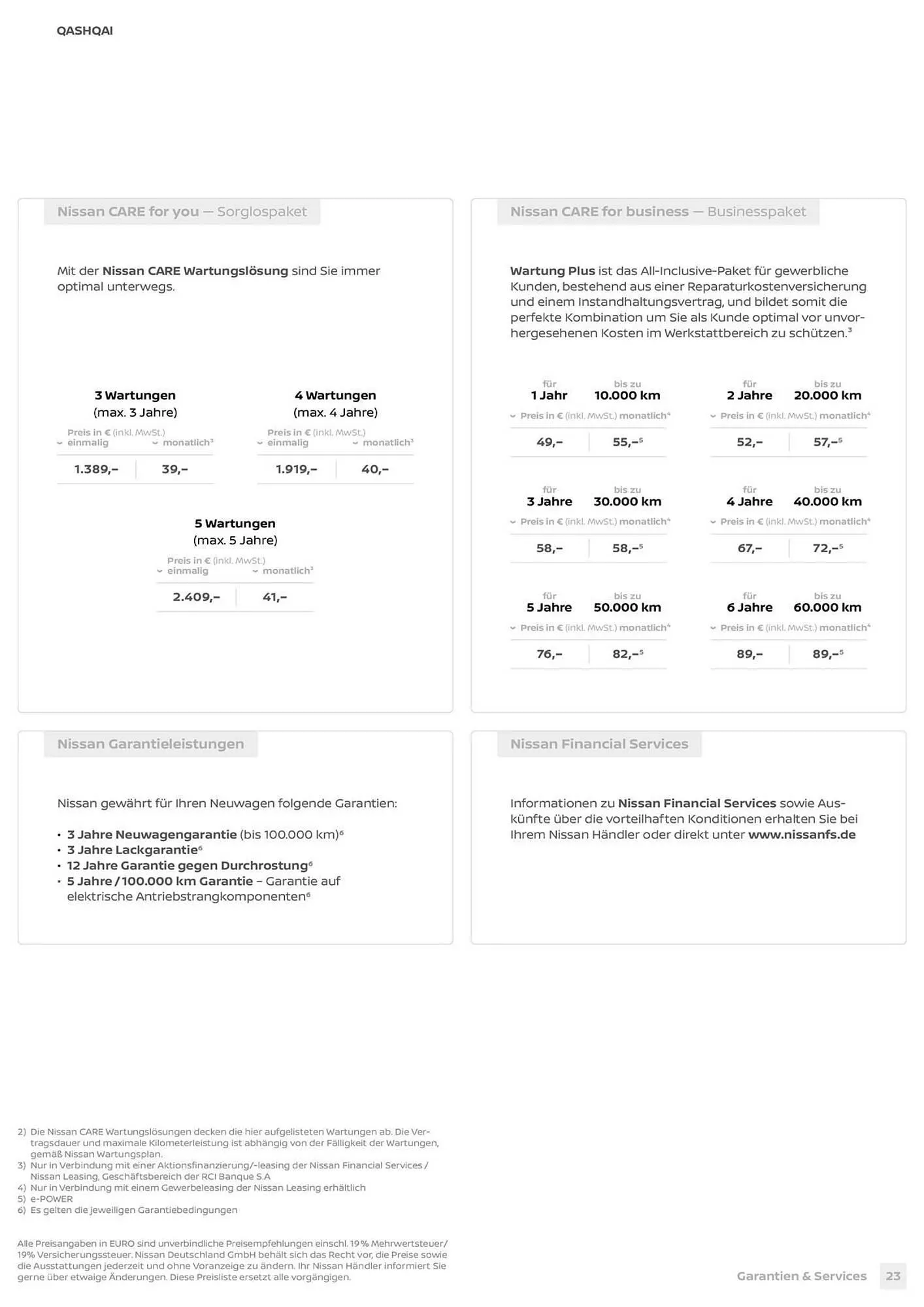 Nissan Prospekt von 3. April bis 30. März 2027 - Prospekt seite 23