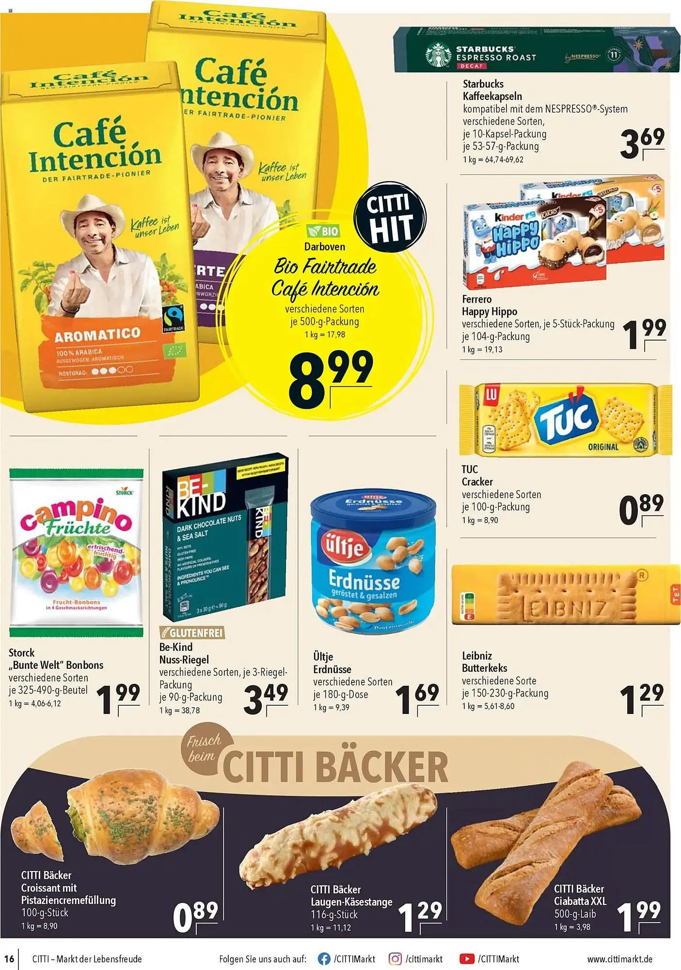 CITTI Markt Prospekt von 15. April bis 21. April 2026 - Prospekt seite 16