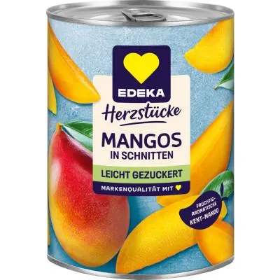 EDEKA Herzstücke Mangos in Schnitten leicht gezuckert 425G