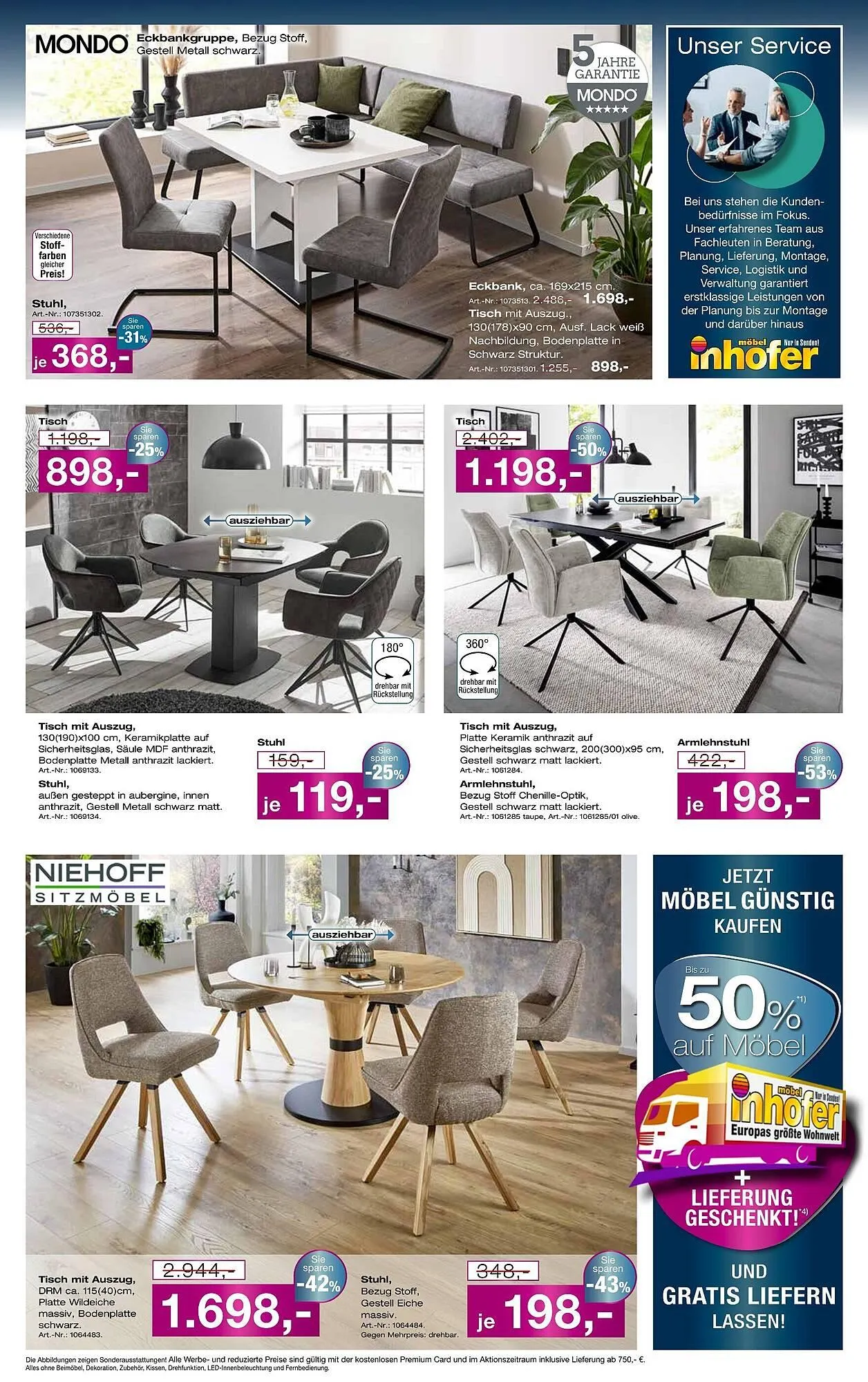 Möbel Inhofer Prospekt von 4. Juni bis 21. Juni 2025 - Prospekt seite 4