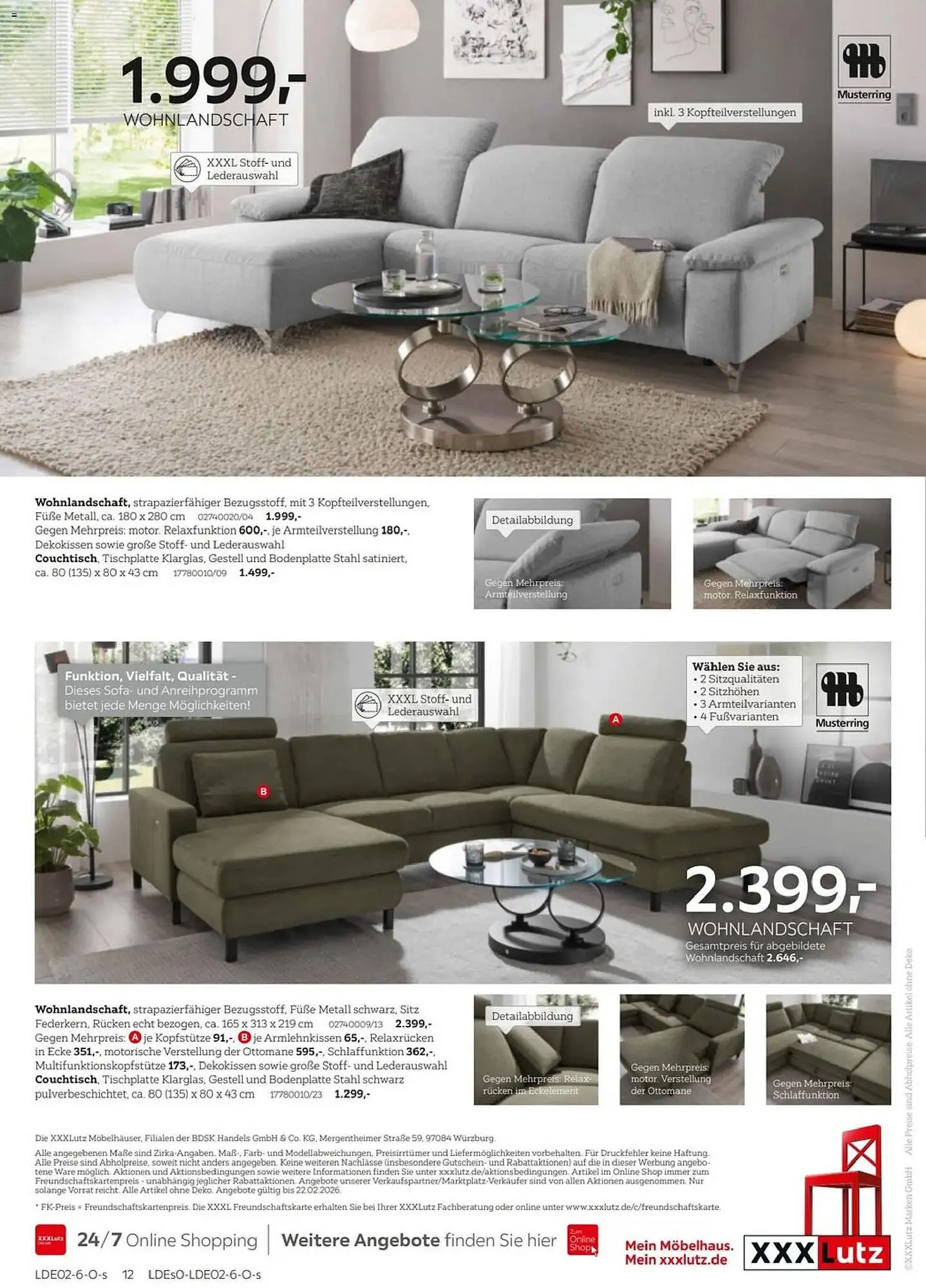 XXXLutz Prospekt von 8. Februar bis 22. Februar 2026 - Prospekt seite 12