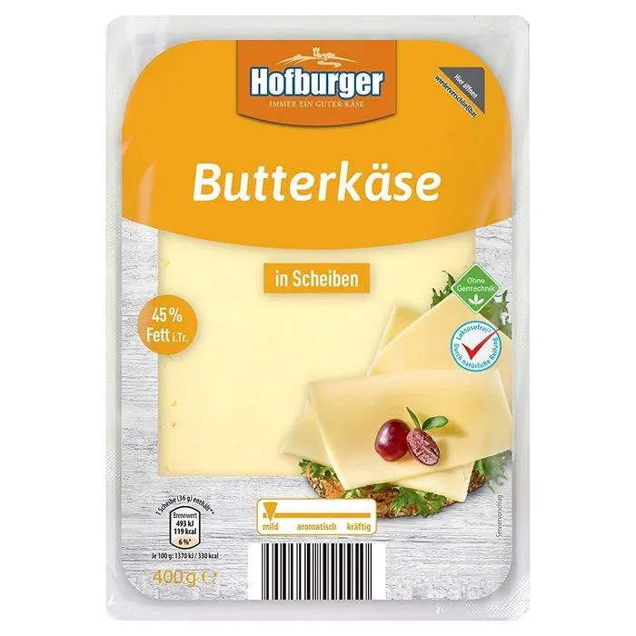 HOFBURGER Butterkäse Scheiben 400 g