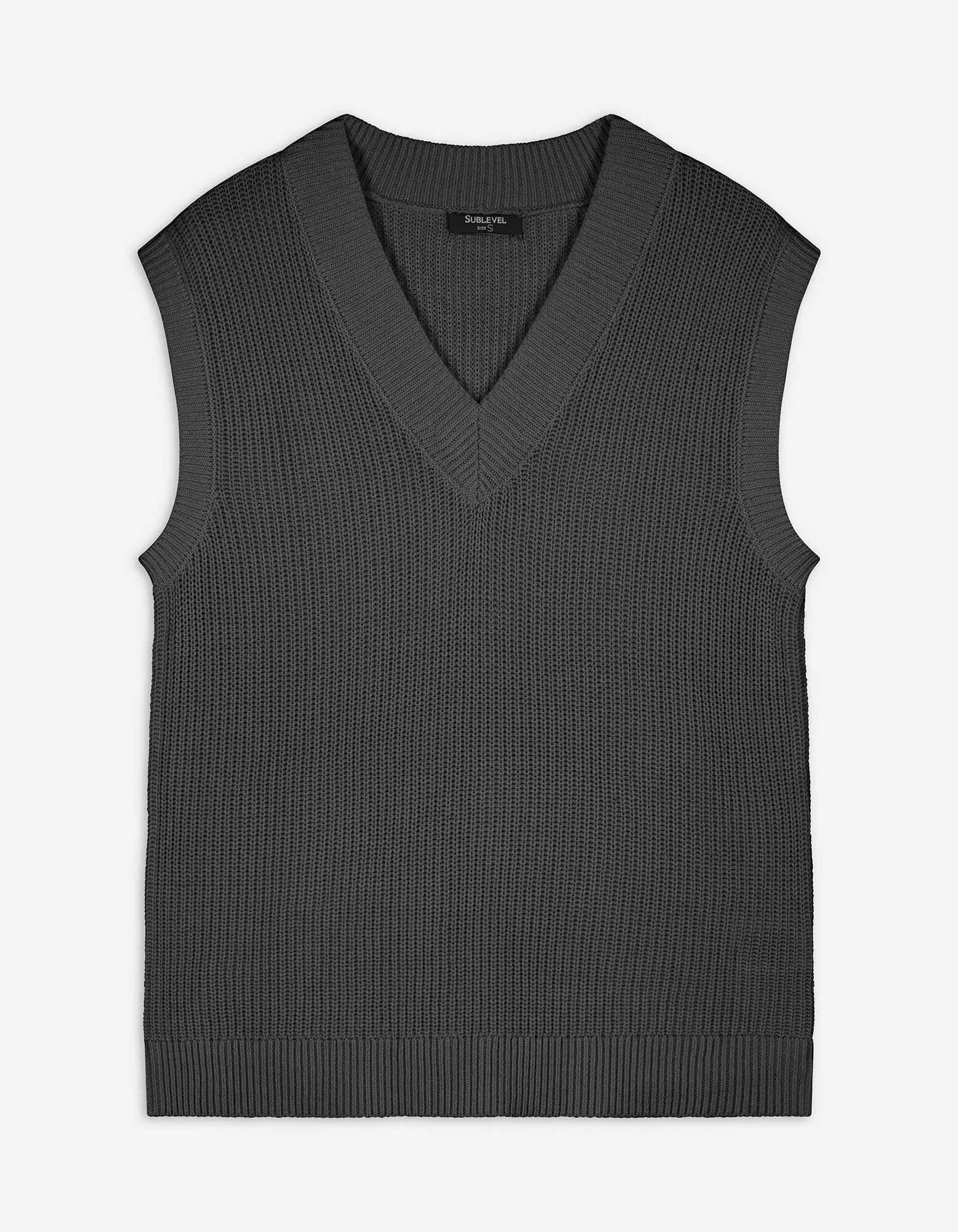 Strickpullover - Oversized Fit - schwarz