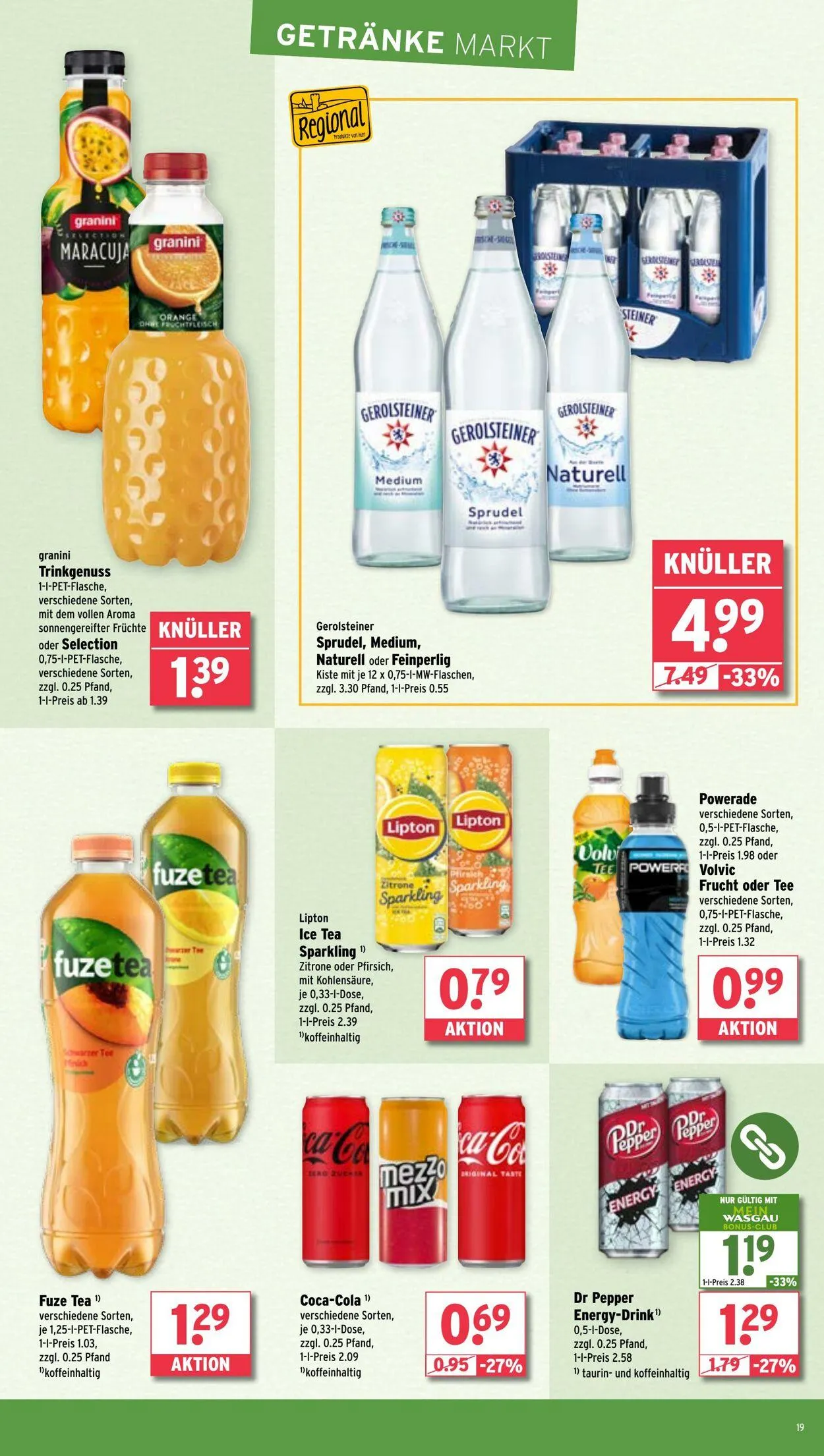 WASGAU Aktueller Prospekt von 20. April bis 4. Mai 2025 - Prospekt seite 19