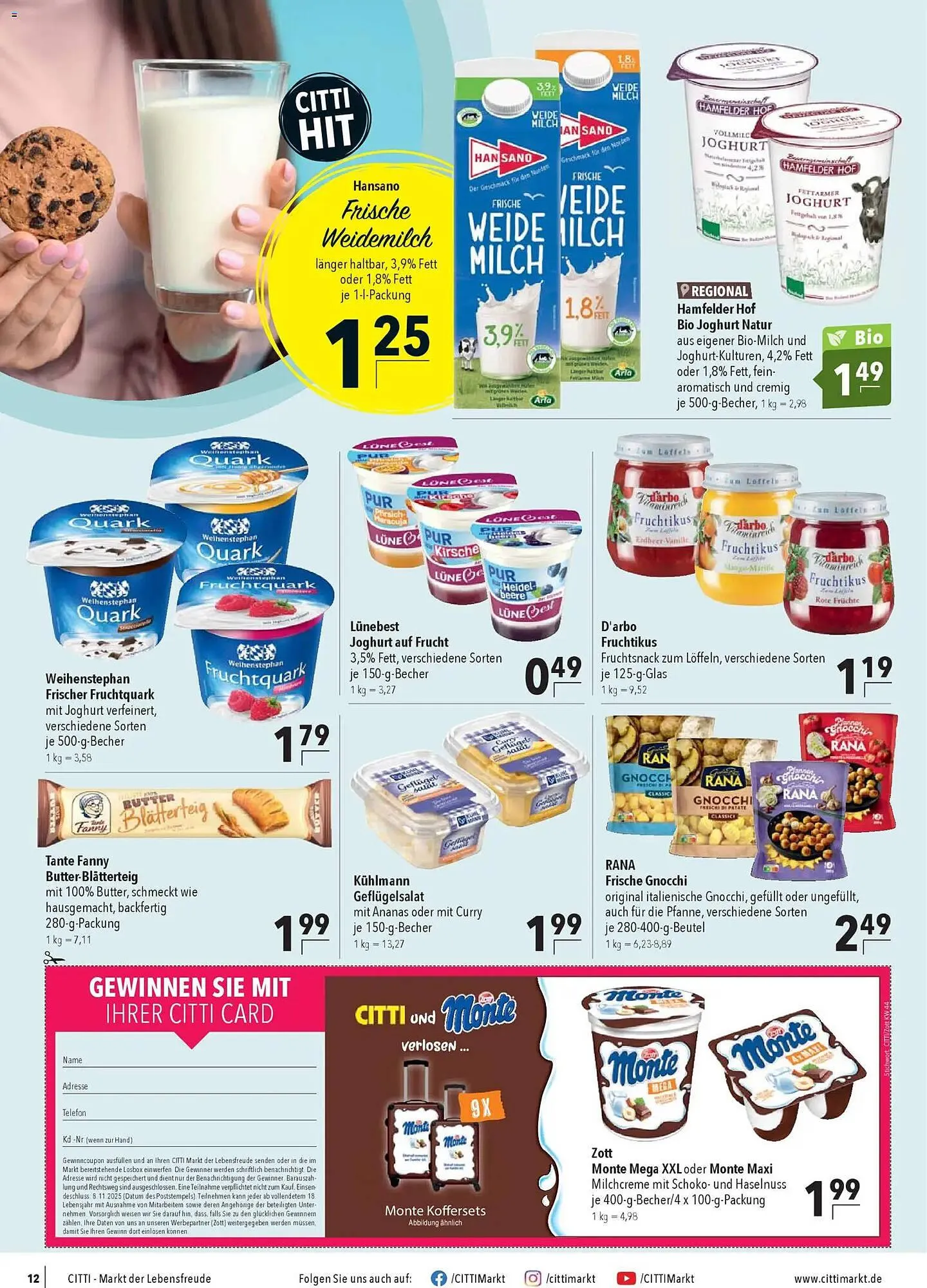 CITTI Markt Prospekt von 29. Oktober bis 4. November 2025 - Prospekt seite 12