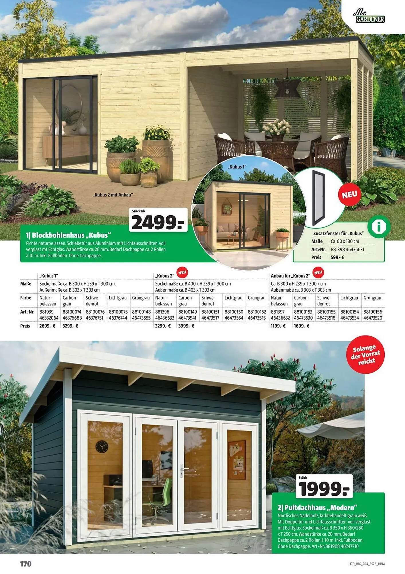 Hagebau Prospekt von 19. September bis 31. Dezember 2025 - Prospekt seite 170