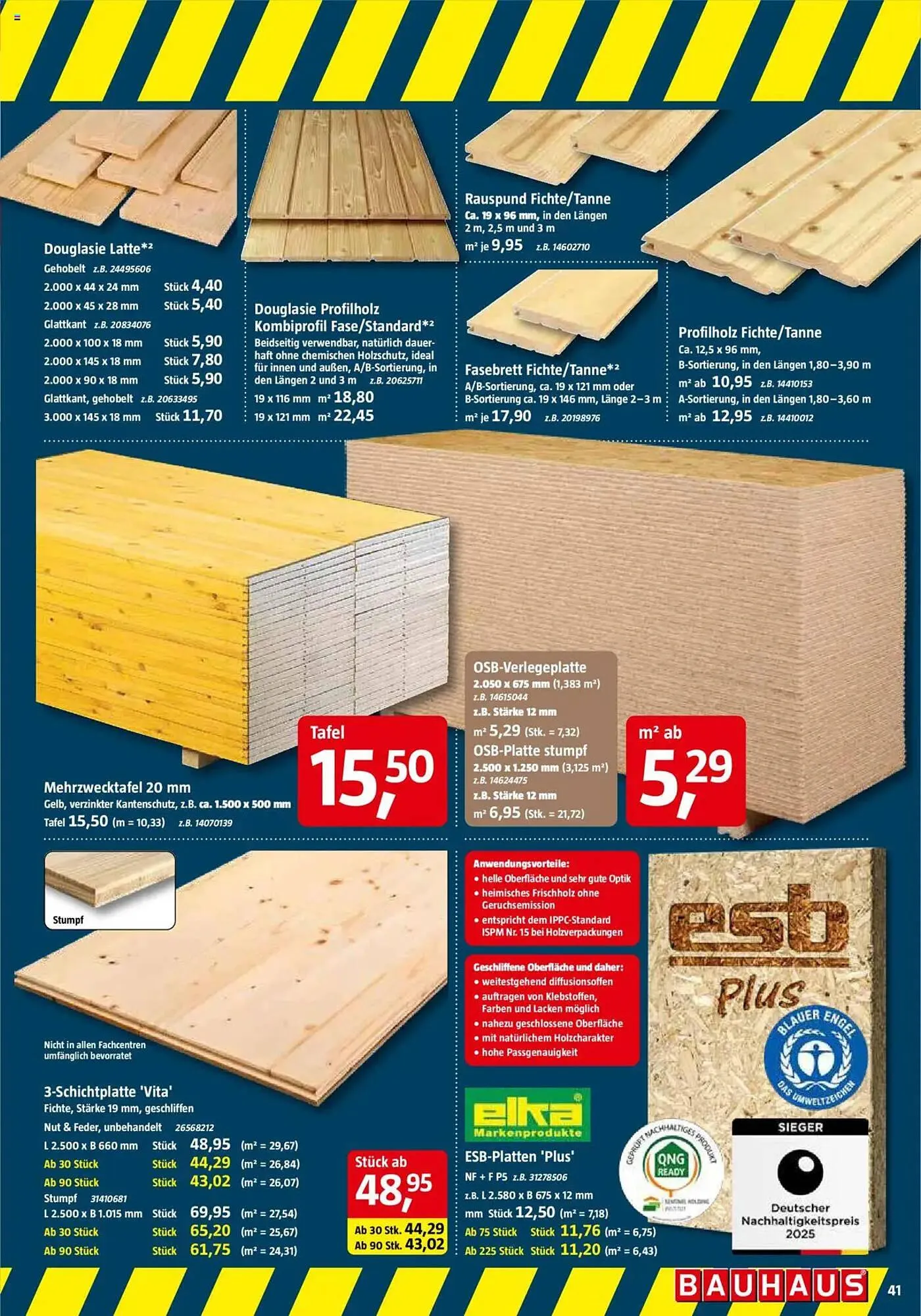 Bauhaus Prospekt von 29. März bis 3. Mai 2025 - Prospekt seite 41