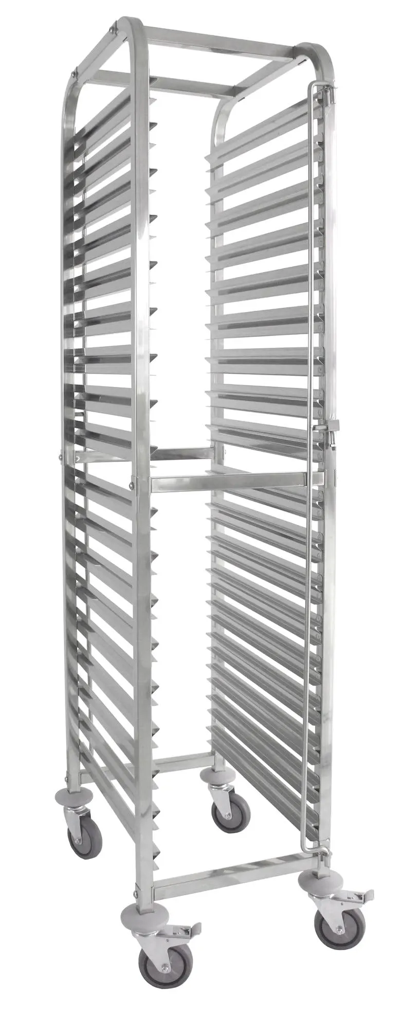 METRO Professional Regalwagen GSC1018GN, Edelstahl, 38.5 x 55.5 x 174.5 cm, geeignet für GN 1/1 Behälter, 18 Einschübe, Gesamtlast 150 kg, silber