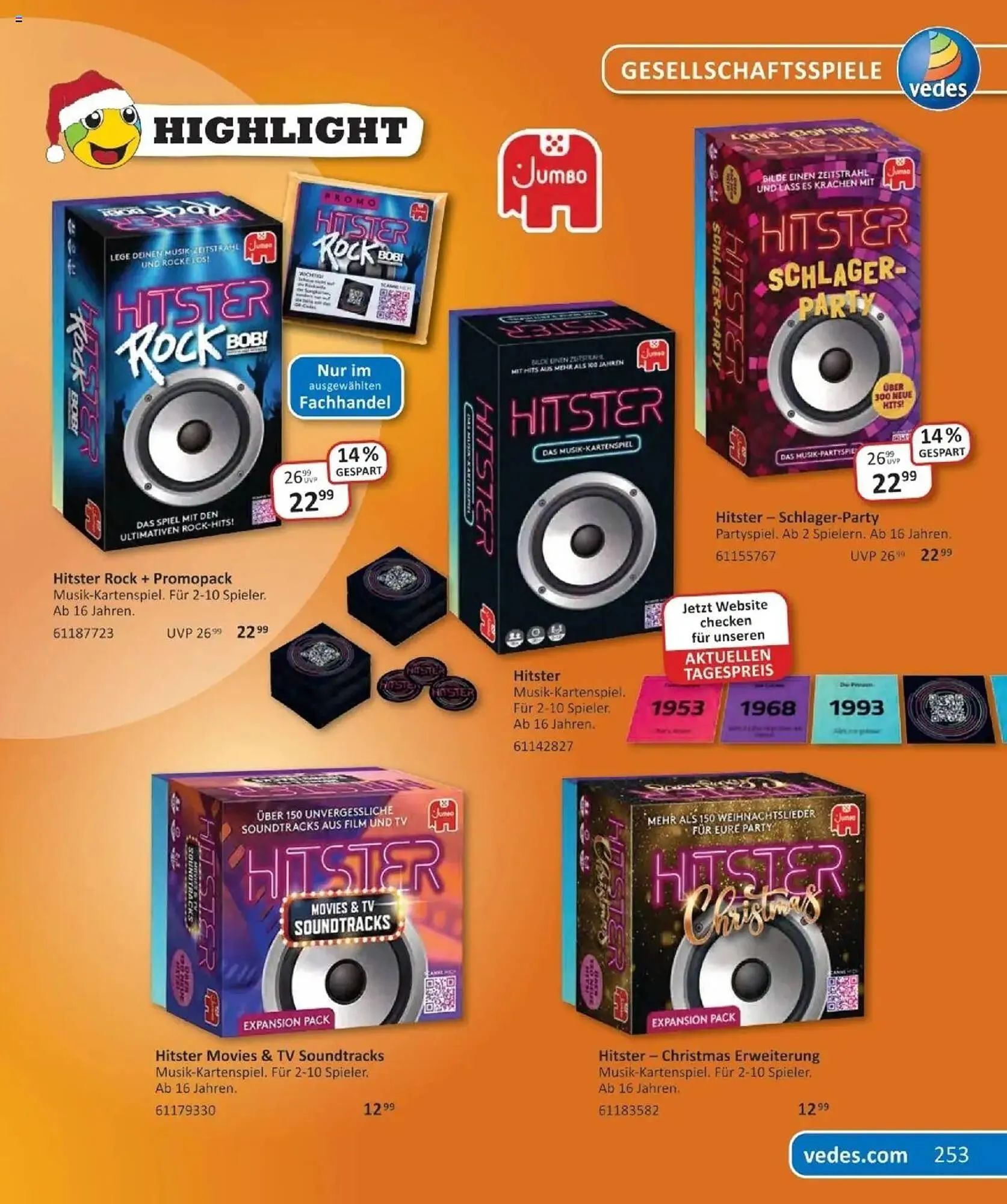 Vedes Prospekt von 29. September bis 6. Januar 2026 - Prospekt seite 253