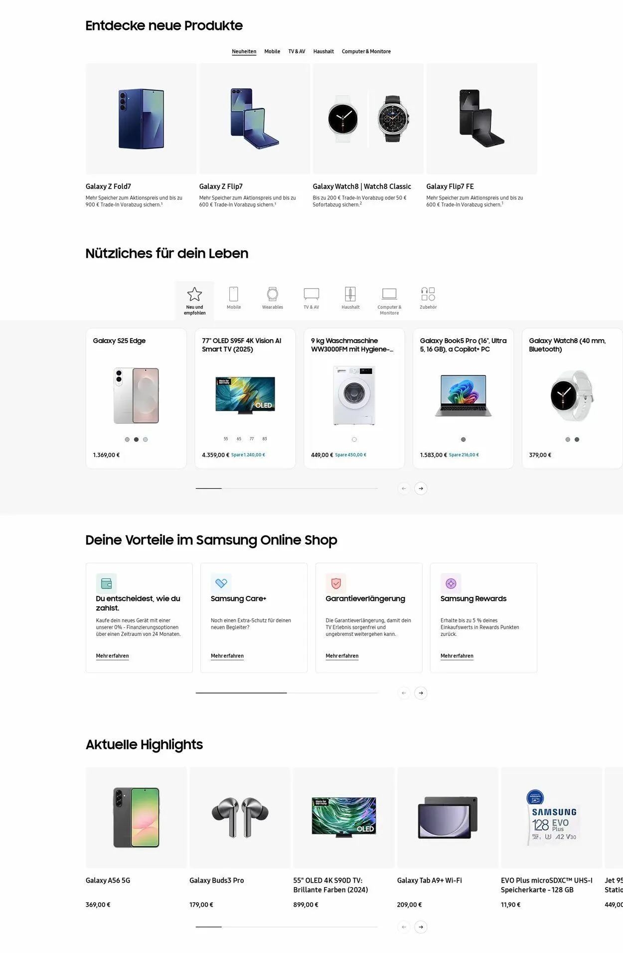 Samsung Aktueller Prospekt von 14. Juli bis 23. Juli 2025 - Prospekt seite 1