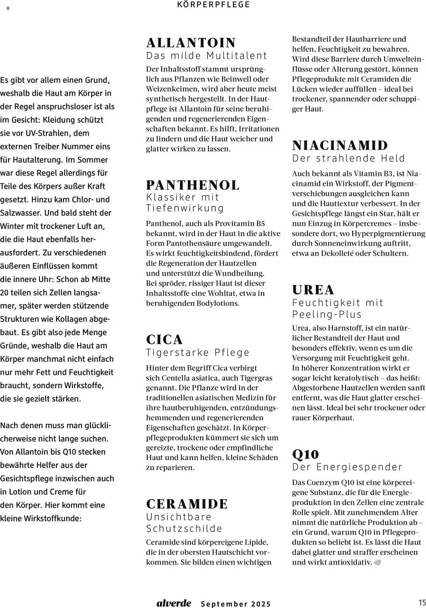 dm drogerie Magazin von 1. September bis 30. September 2025 - Prospekt seite 15