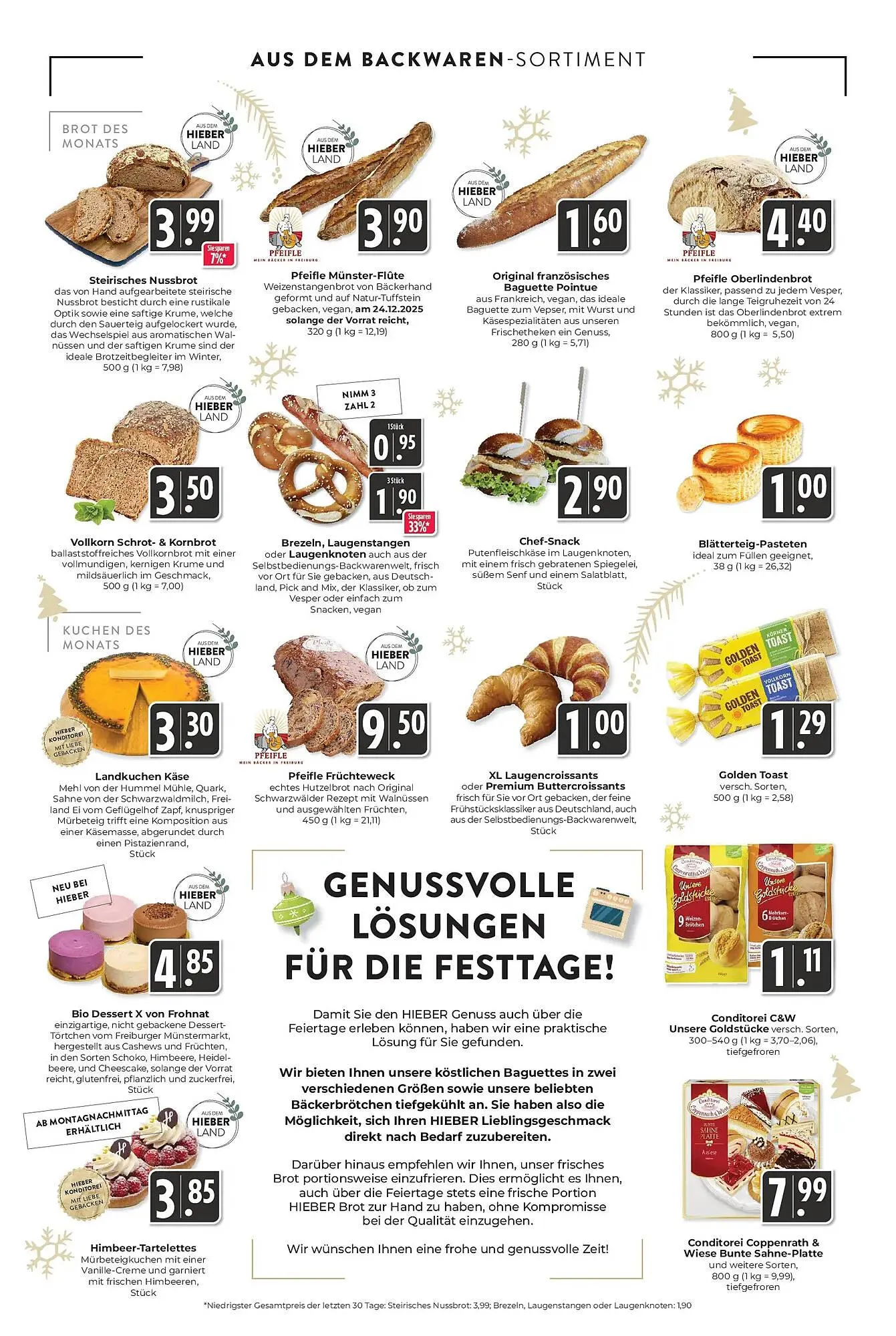 Hieber's Frische Center Prospekt von 14. Dezember bis 20. Dezember 2025 - Prospekt seite 9