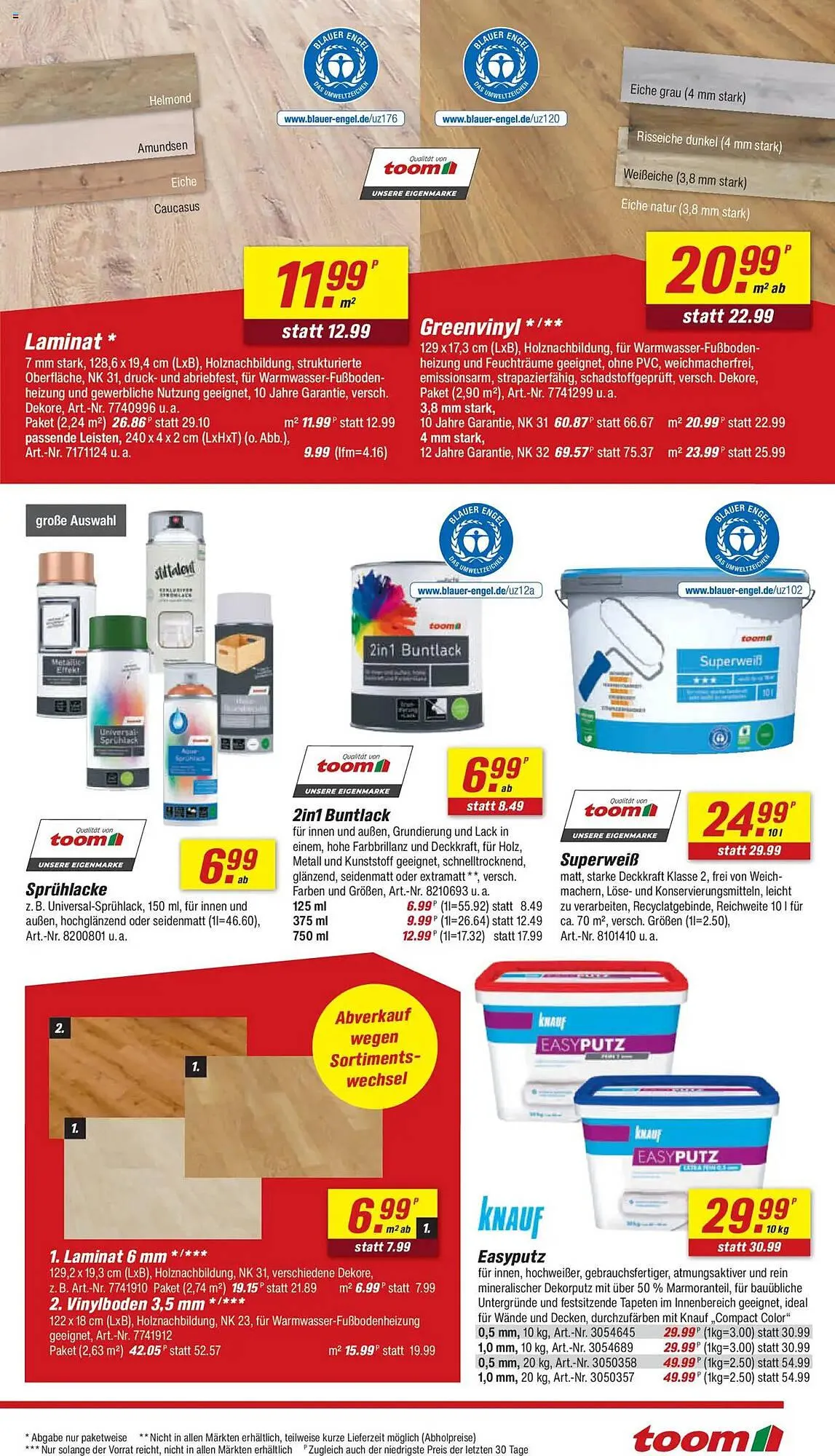 toom Baumarkt Prospekt von 26. Juli bis 1. August 2025 - Prospekt seite 11