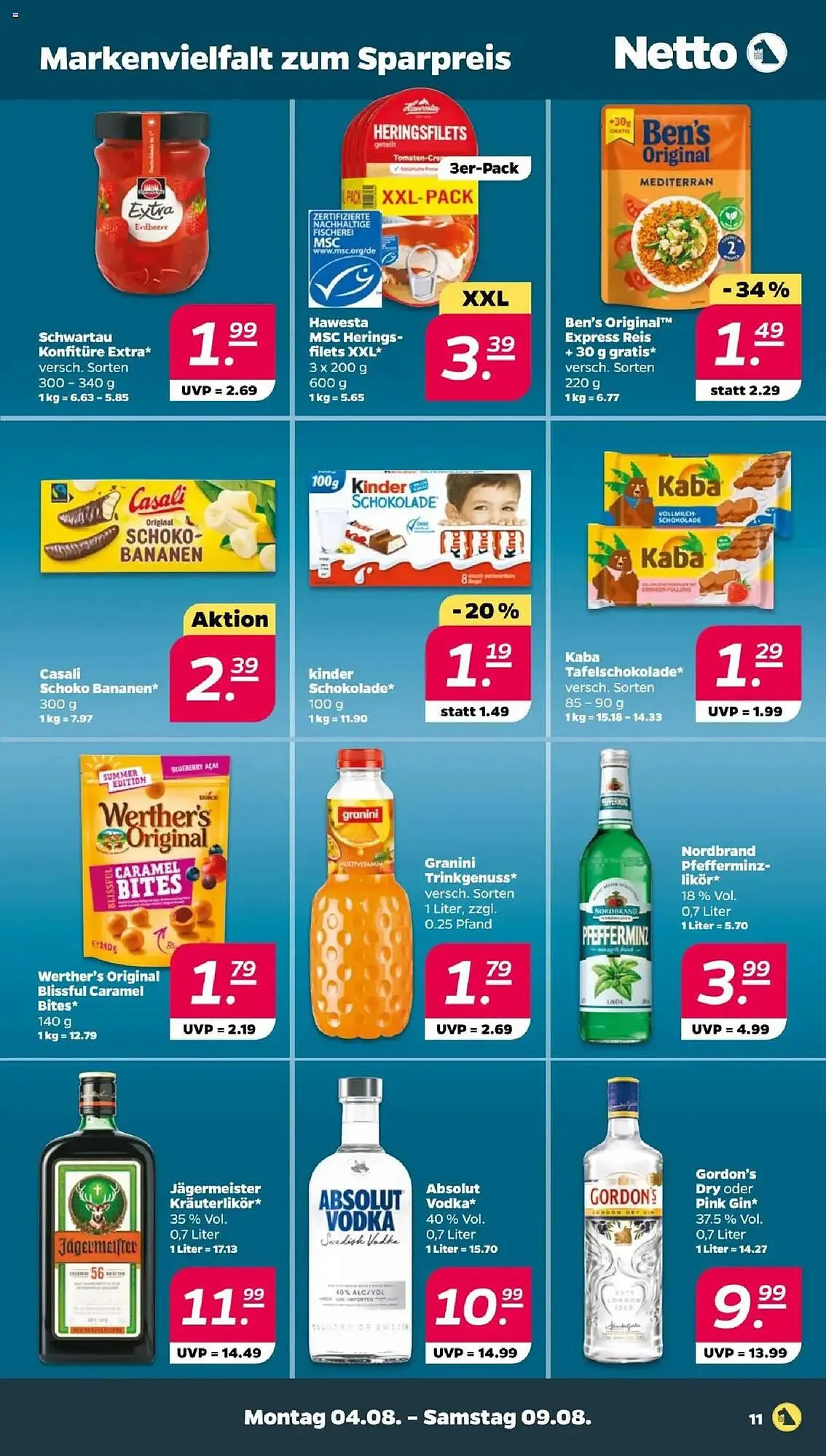 NETTO Prospekt von 4. August bis 9. August 2025 - Prospekt seite 11