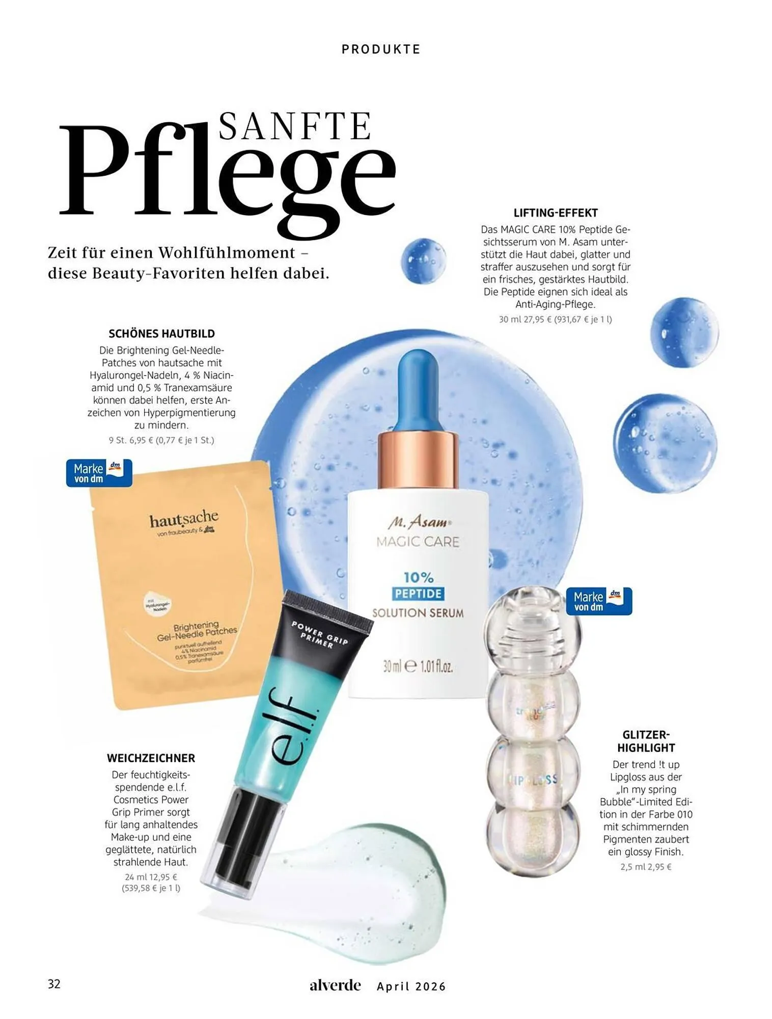 Dm drogerie Magazin von 1. April bis 30. April 2026 - Prospekt seite 32