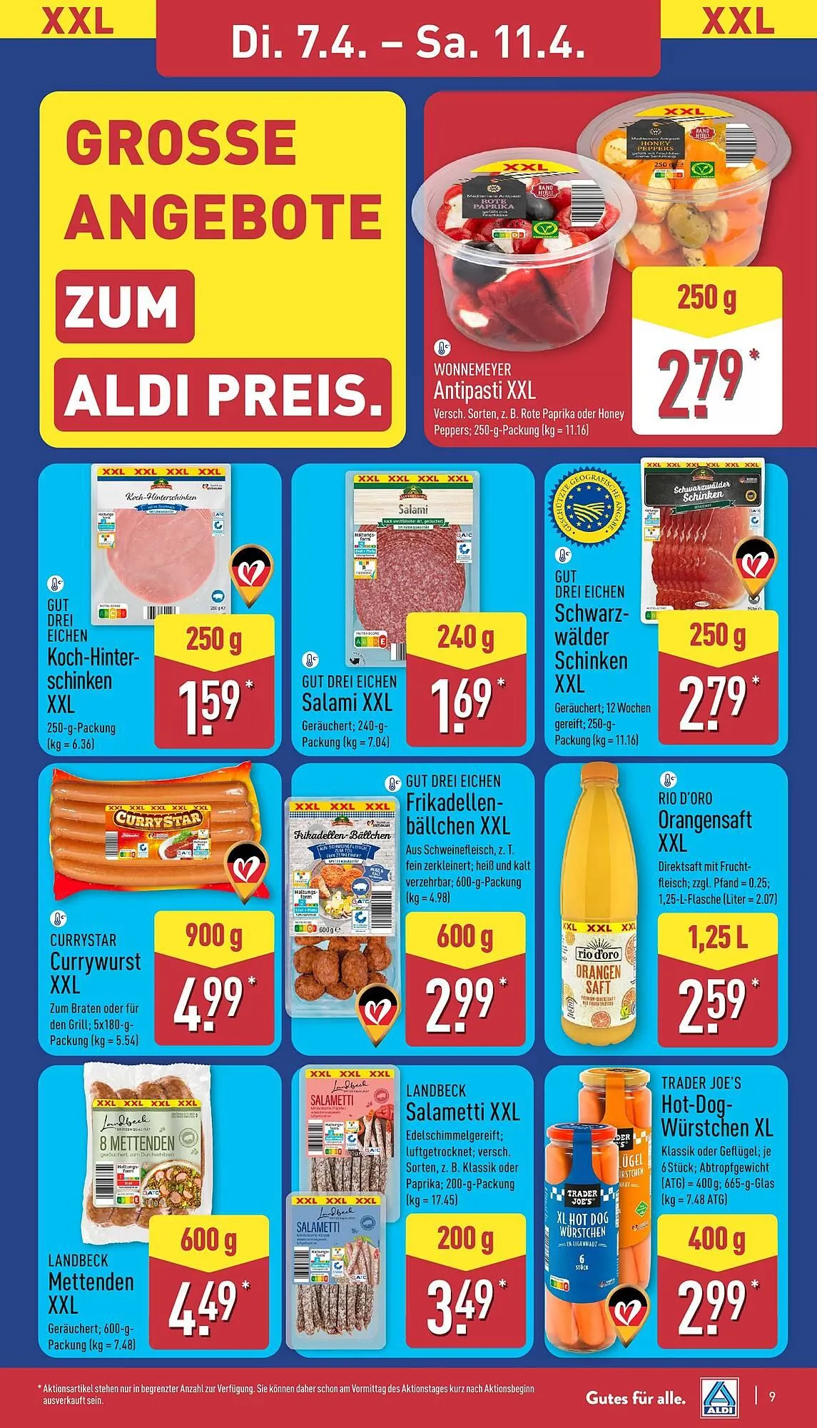 Aldi Nord Prospekt von 7. April bis 11. April 2026 - Prospekt seite 9