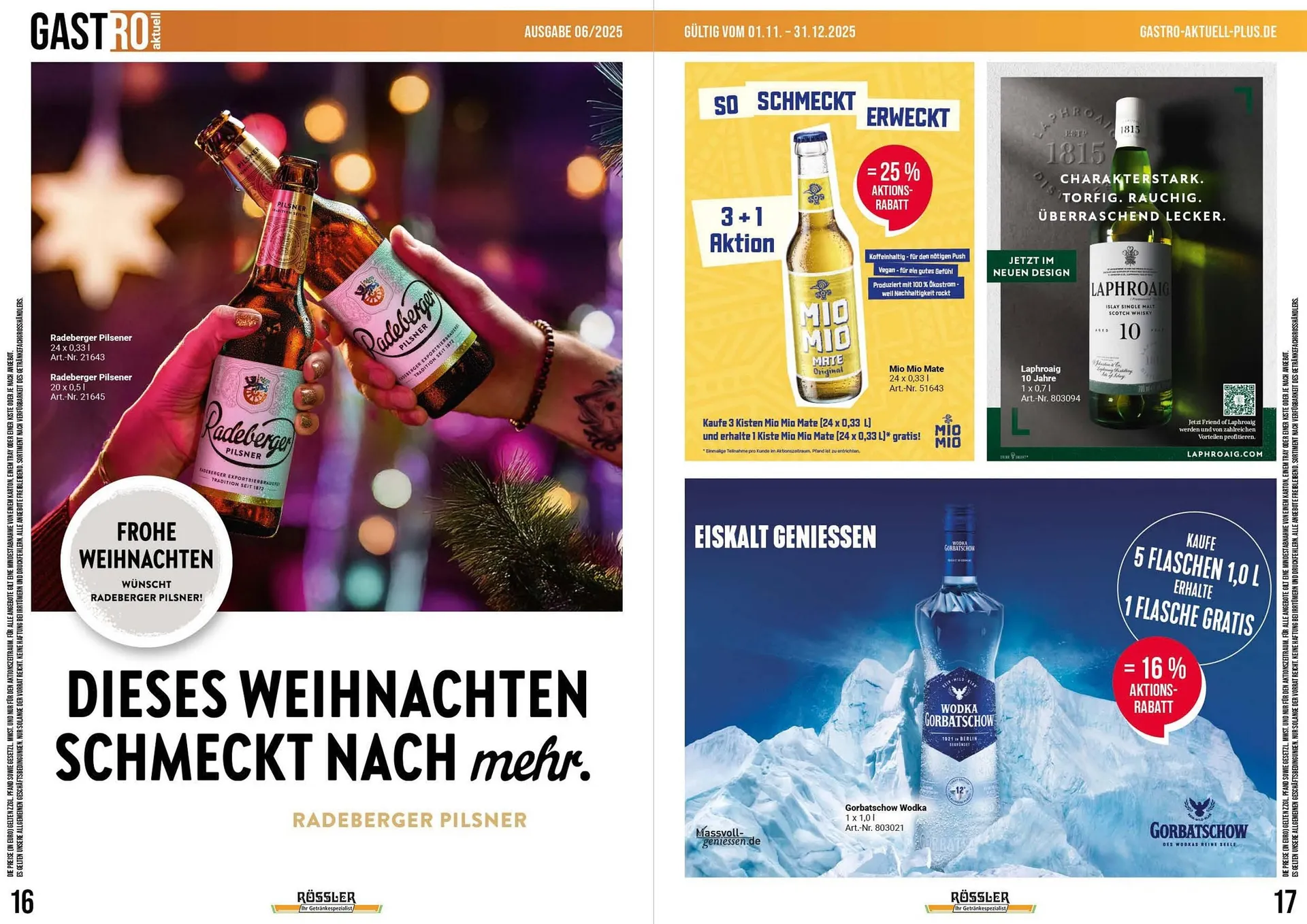Getränke Rössler Prospekt von 1. November bis 30. November 2025 - Prospekt seite 9