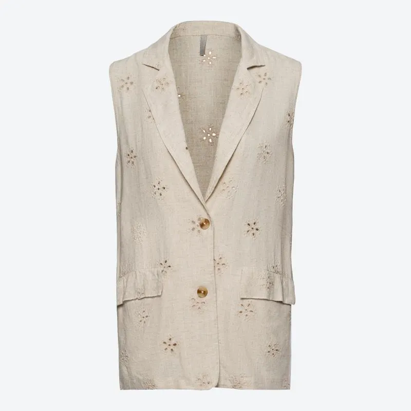 Damen-Weste mit Knopfverschluss