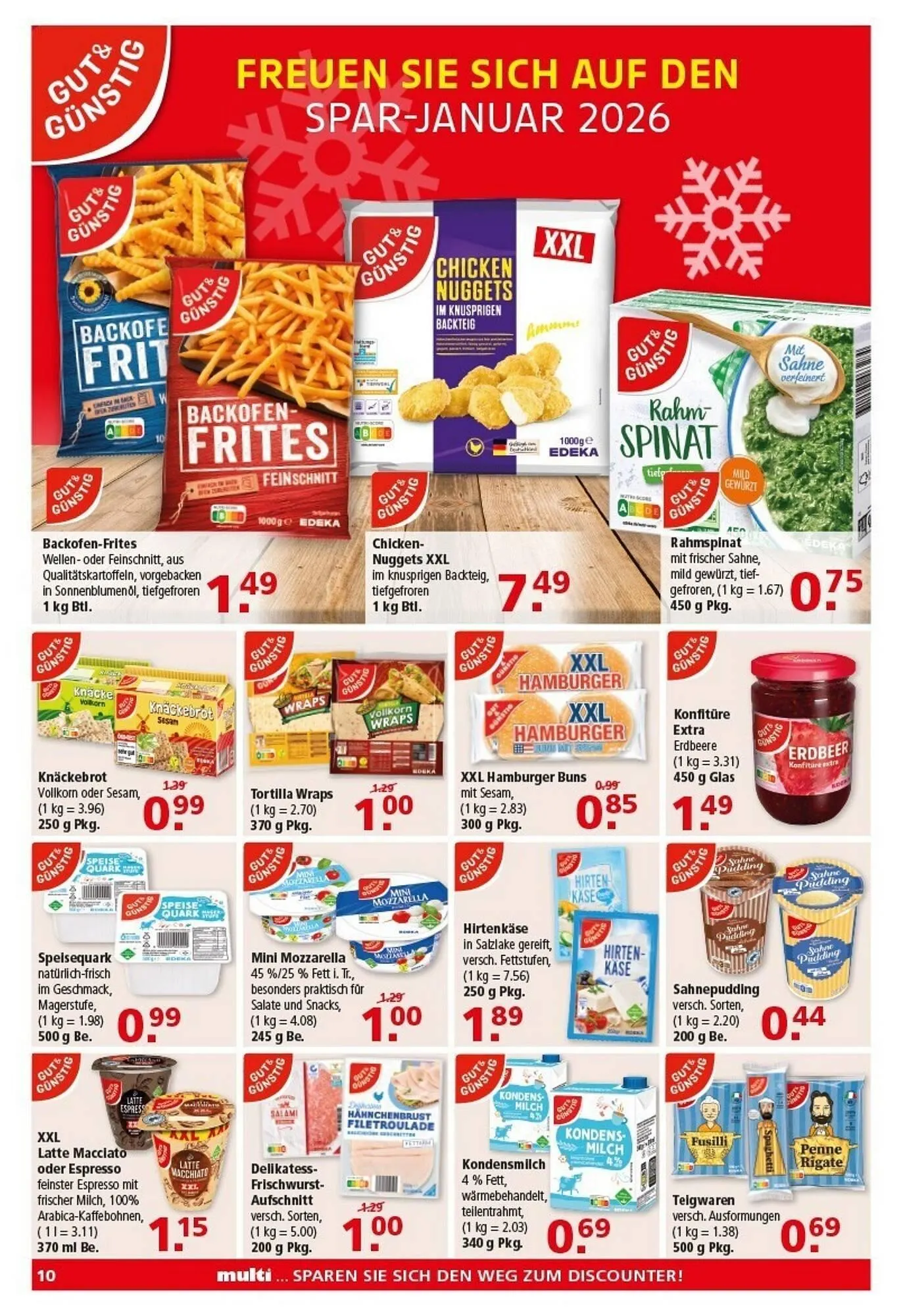 Multi Markt Prospekt von 5. Januar bis 10. Januar 2026 - Prospekt seite 10