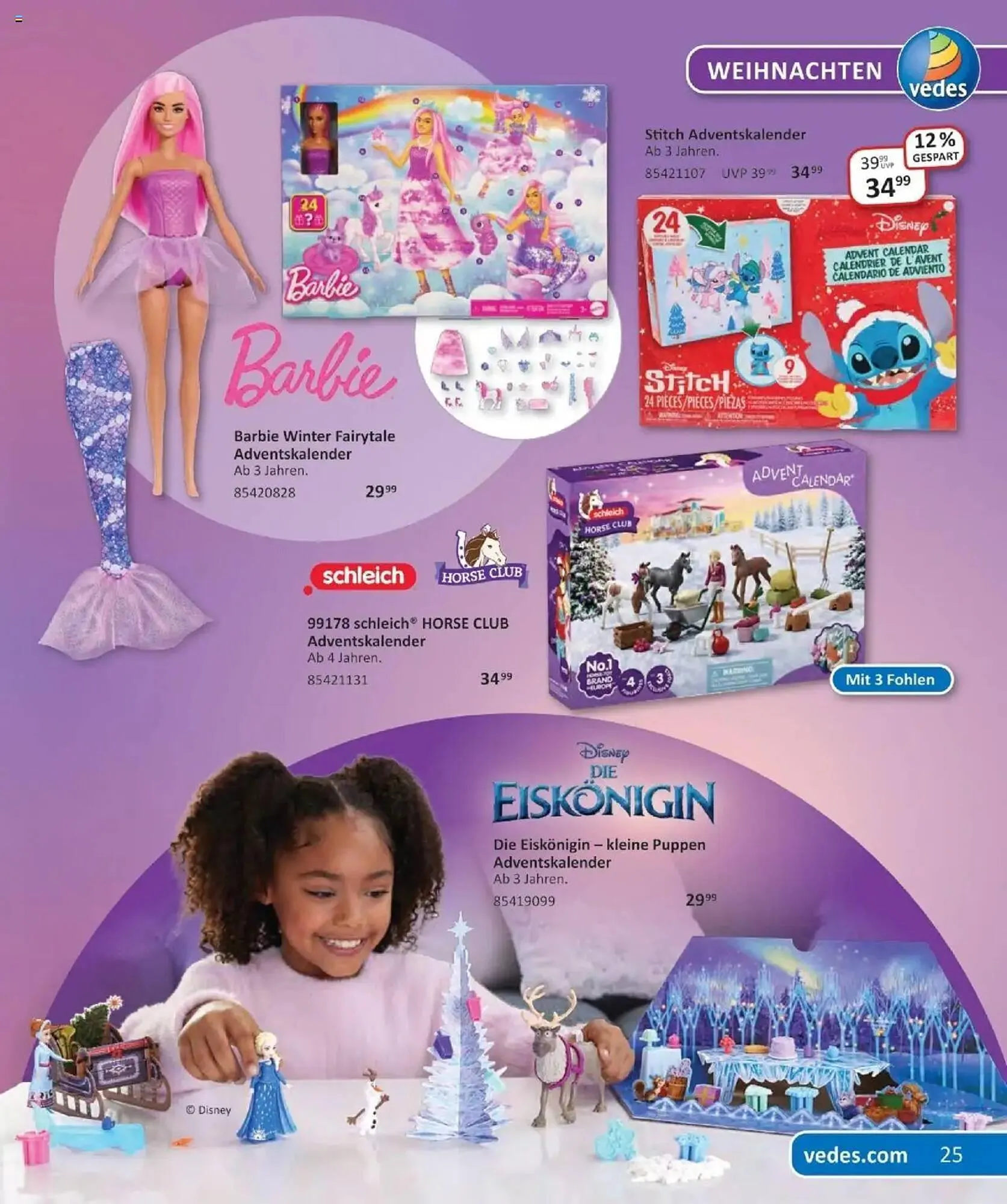 Vedes Prospekt von 29. September bis 6. Januar 2026 - Prospekt seite 25