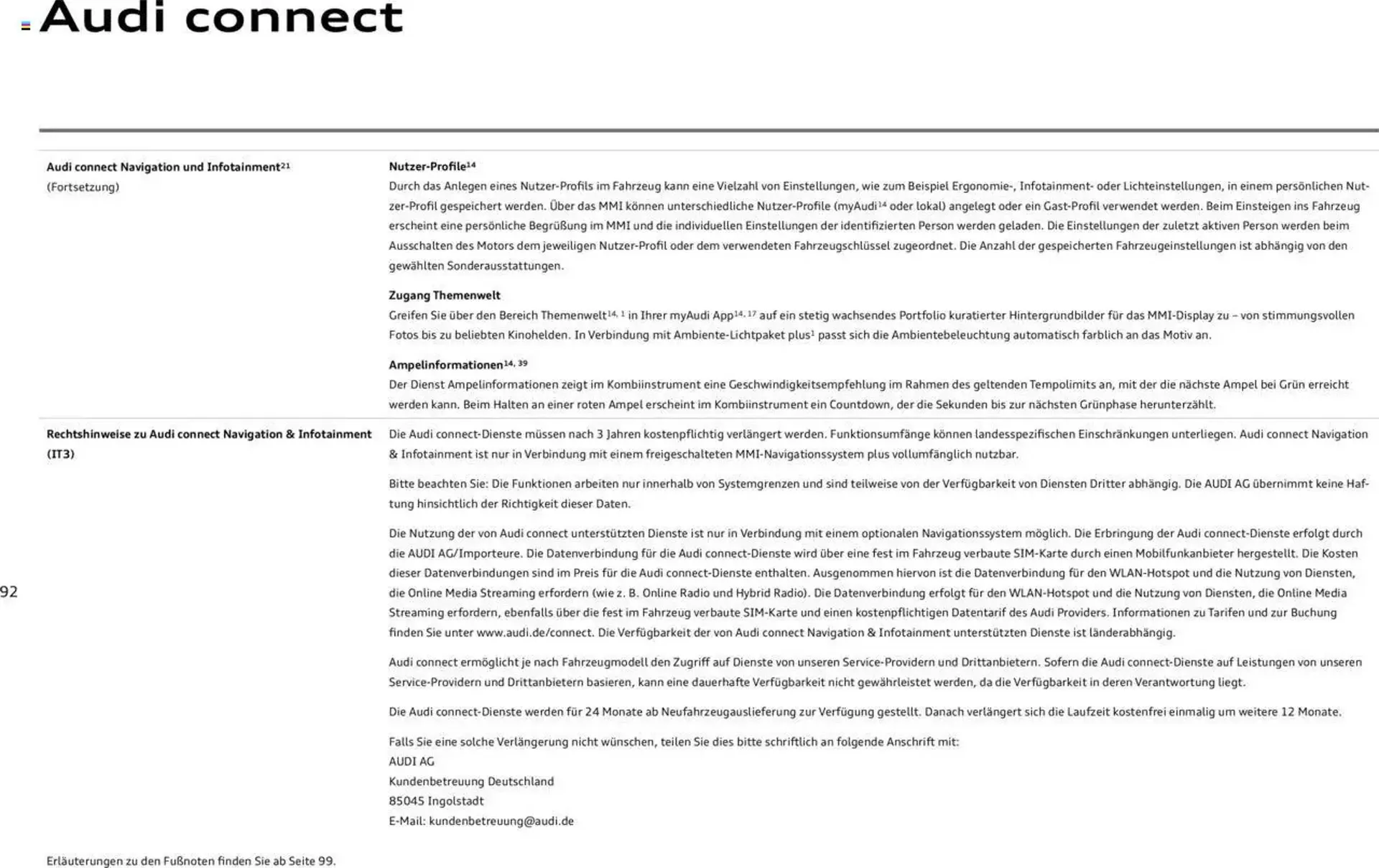 Audi Prospekt von 29. Januar bis 29. Januar 2026 - Prospekt seite 92