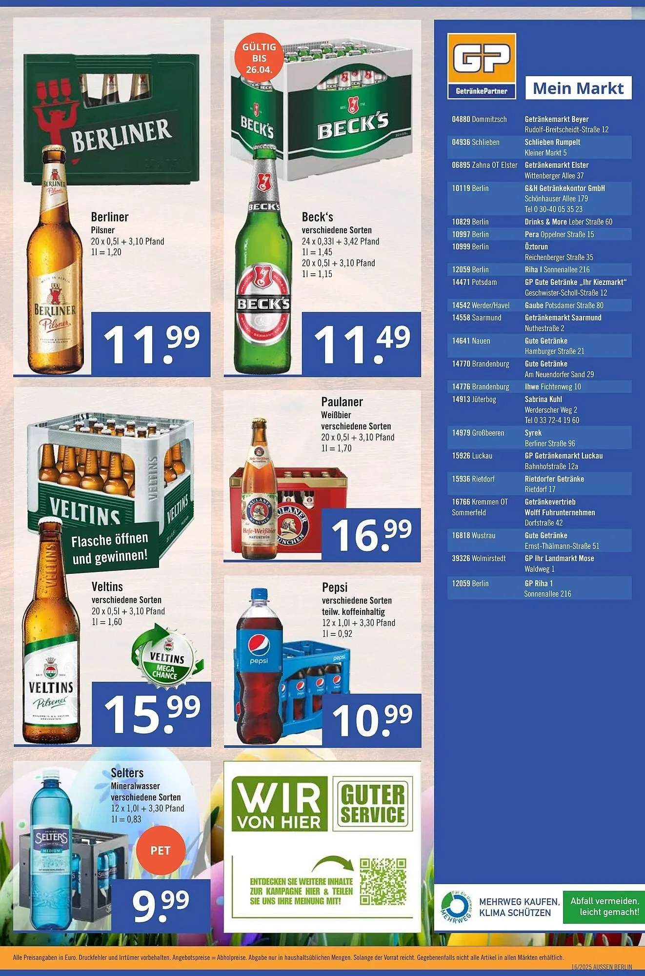 GetränkePartner Prospekt von 14. April bis 27. April 2025 - Prospekt seite 4