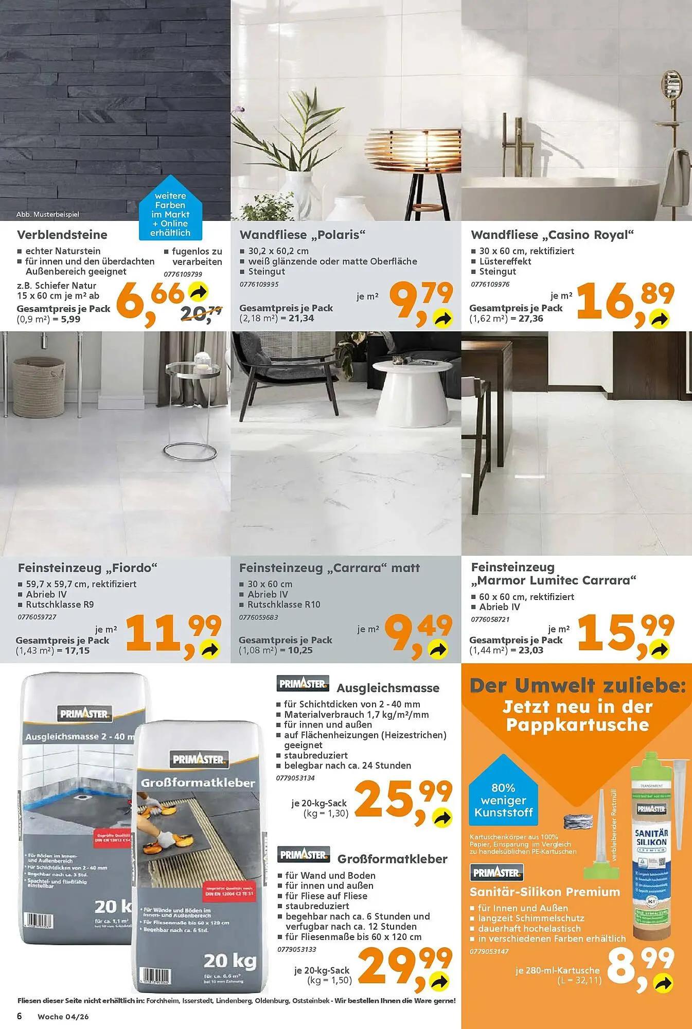 Globus Baumarkt Prospekt von 18. Januar bis 24. Januar 2026 - Prospekt seite 6