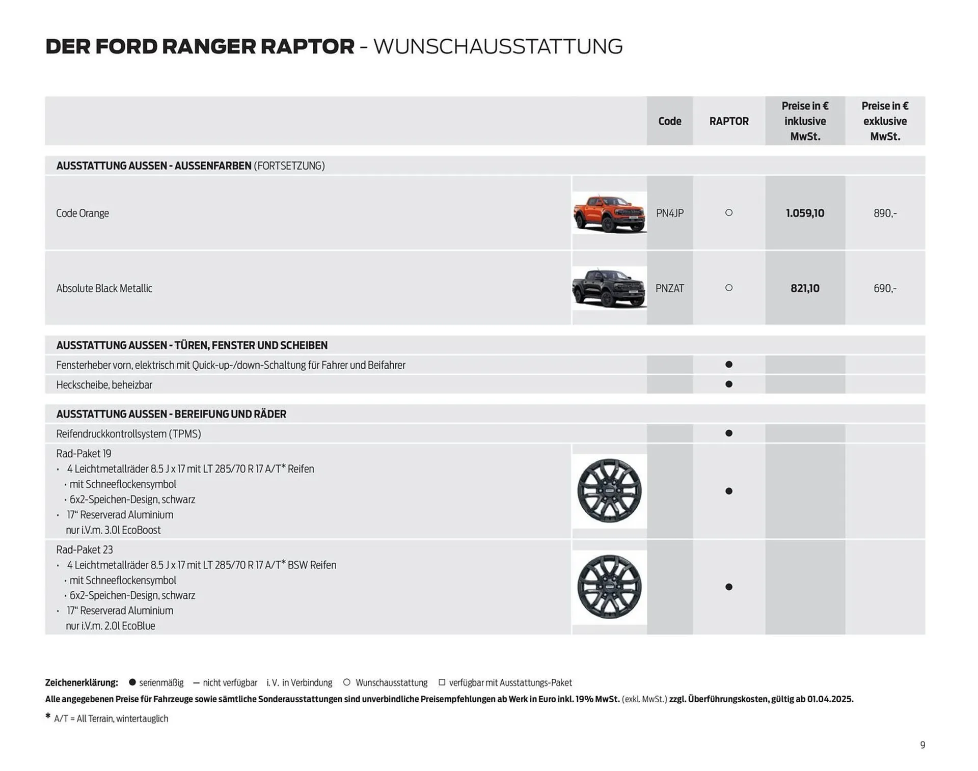 Ford Prospekt von 25. März bis 8. April 2026 - Prospekt seite 9