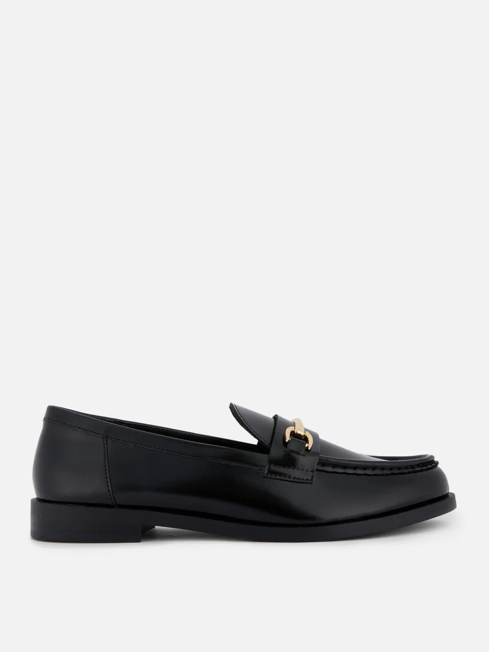Lack-Loafer mit Trensen