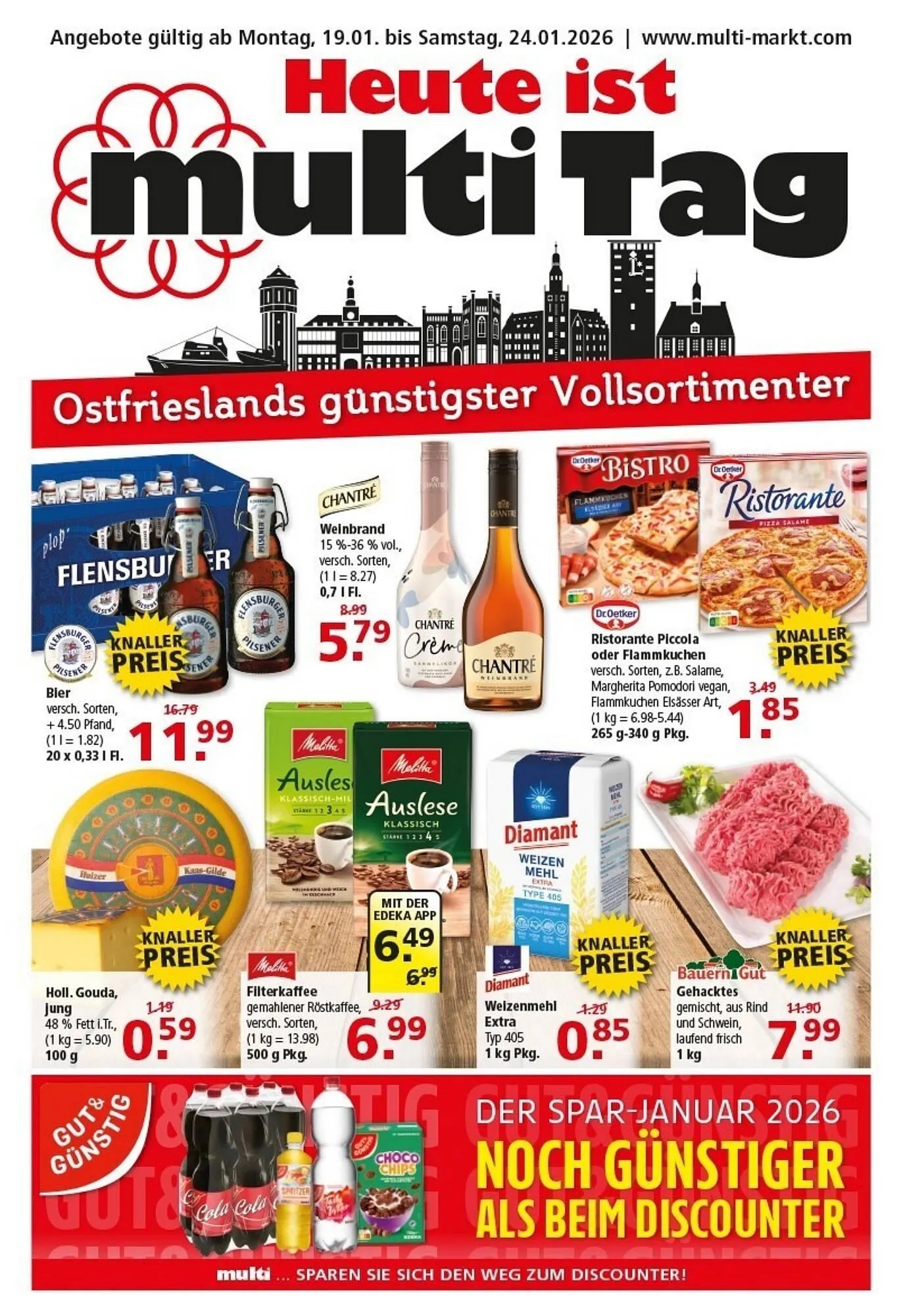 Multi Markt Prospekt von 19. Januar bis 24. Januar 2026 - Prospekt seite 1