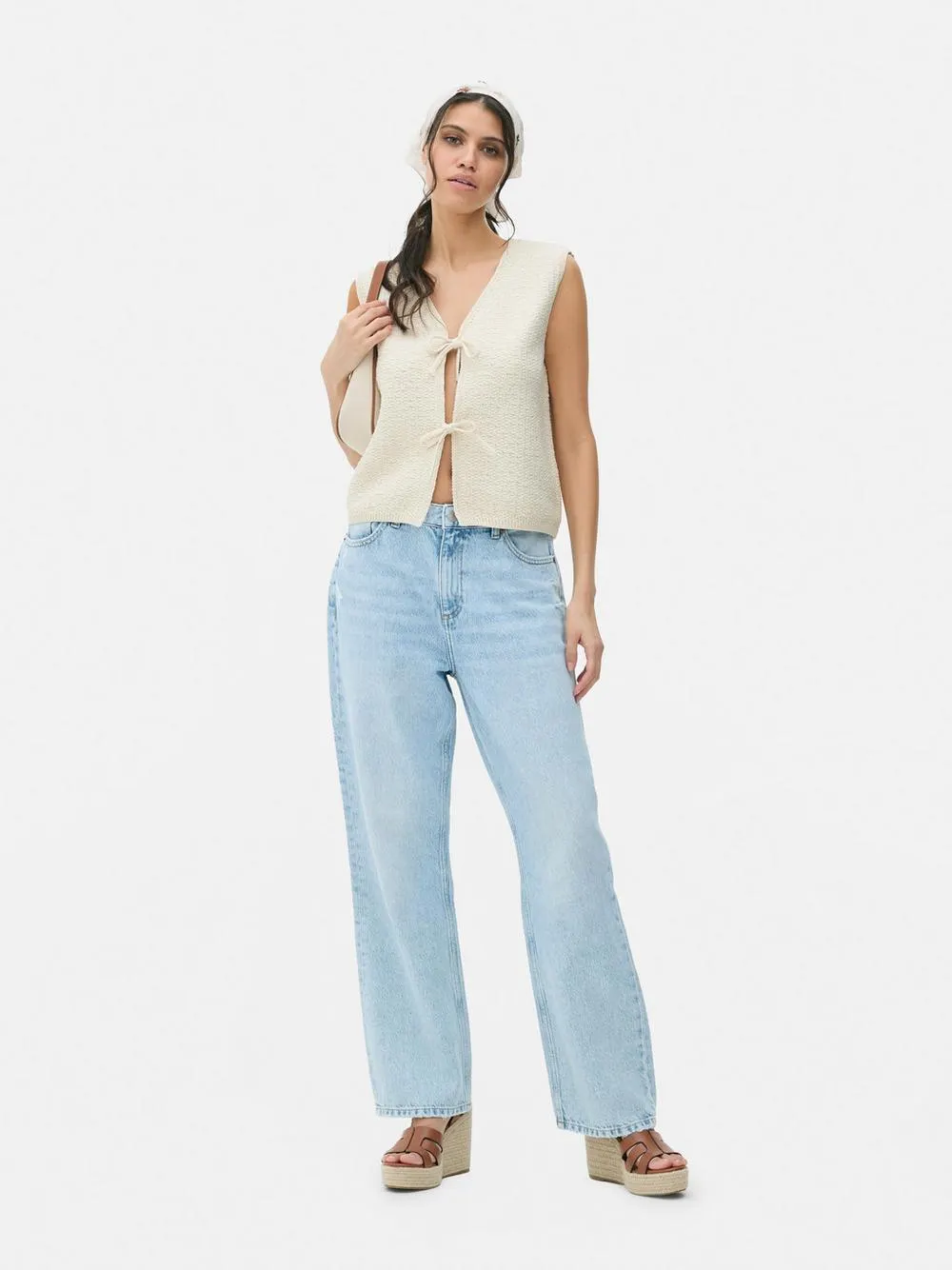 Gilet annodato lavorato a maglia