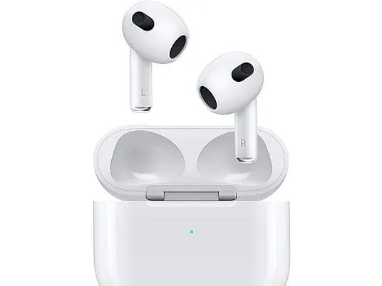 APPLE AIRPODS 3. GENERATION (LIGHTNING) MPNY3ZM/A, In-ear Kopfhörer Bluetooth Weiß