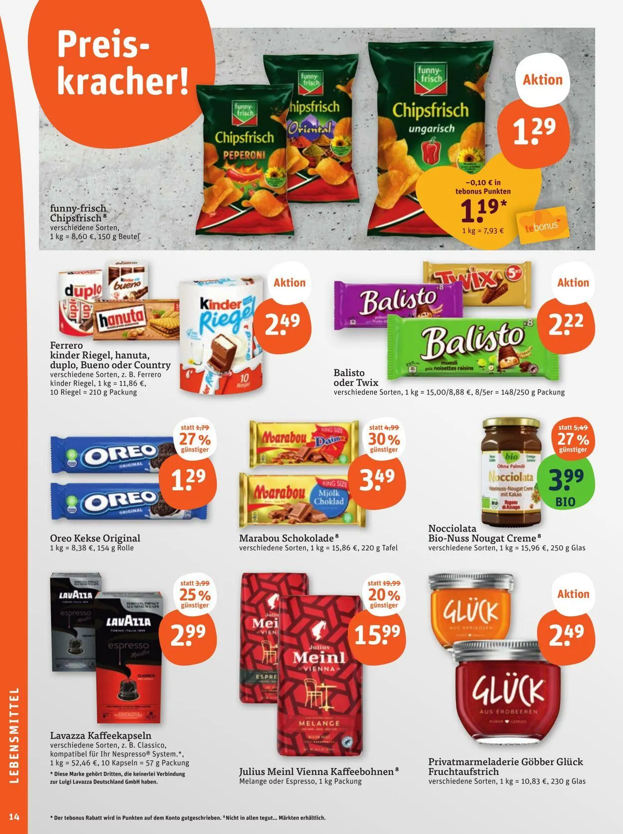 Tegut Aktueller Prospekt von 21. Juli bis 27. Juli 2025 - Prospekt seite 16