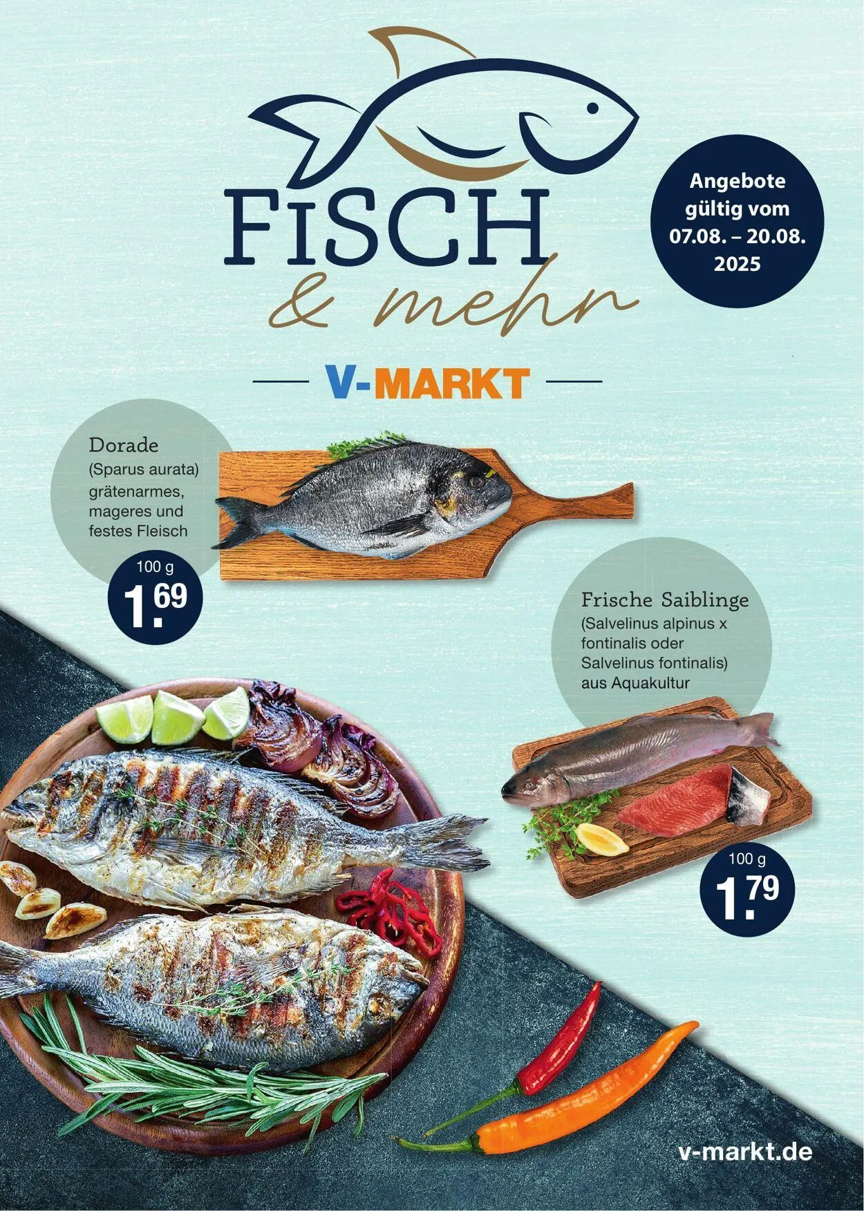 V-Markt Aktueller Prospekt von 7. August bis 20. August 2025 - Prospekt seite 1