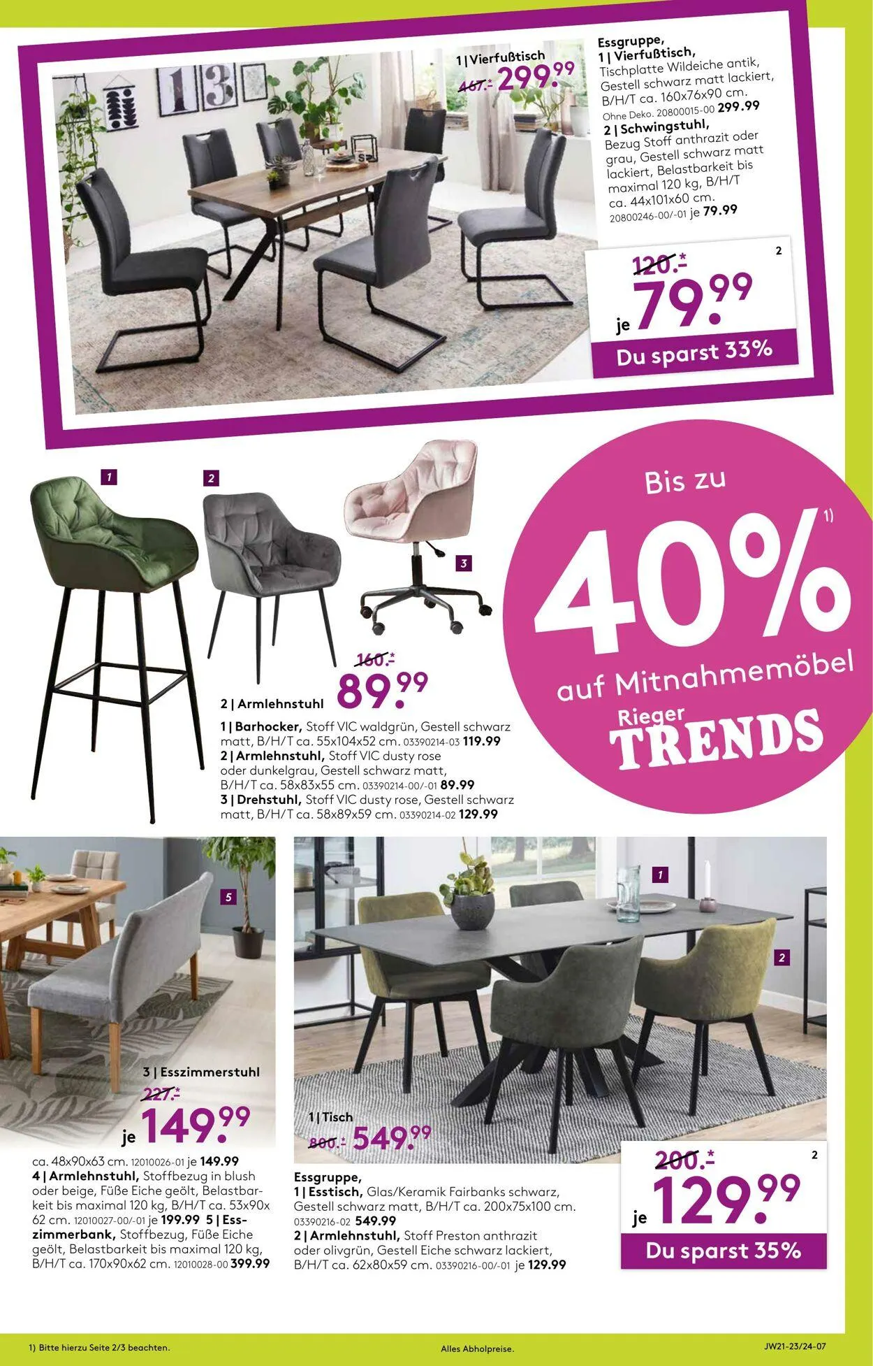 Möbel Rieger Aktueller Prospekt von 6. Mai bis 20. Mai 2026 - Prospekt seite 7