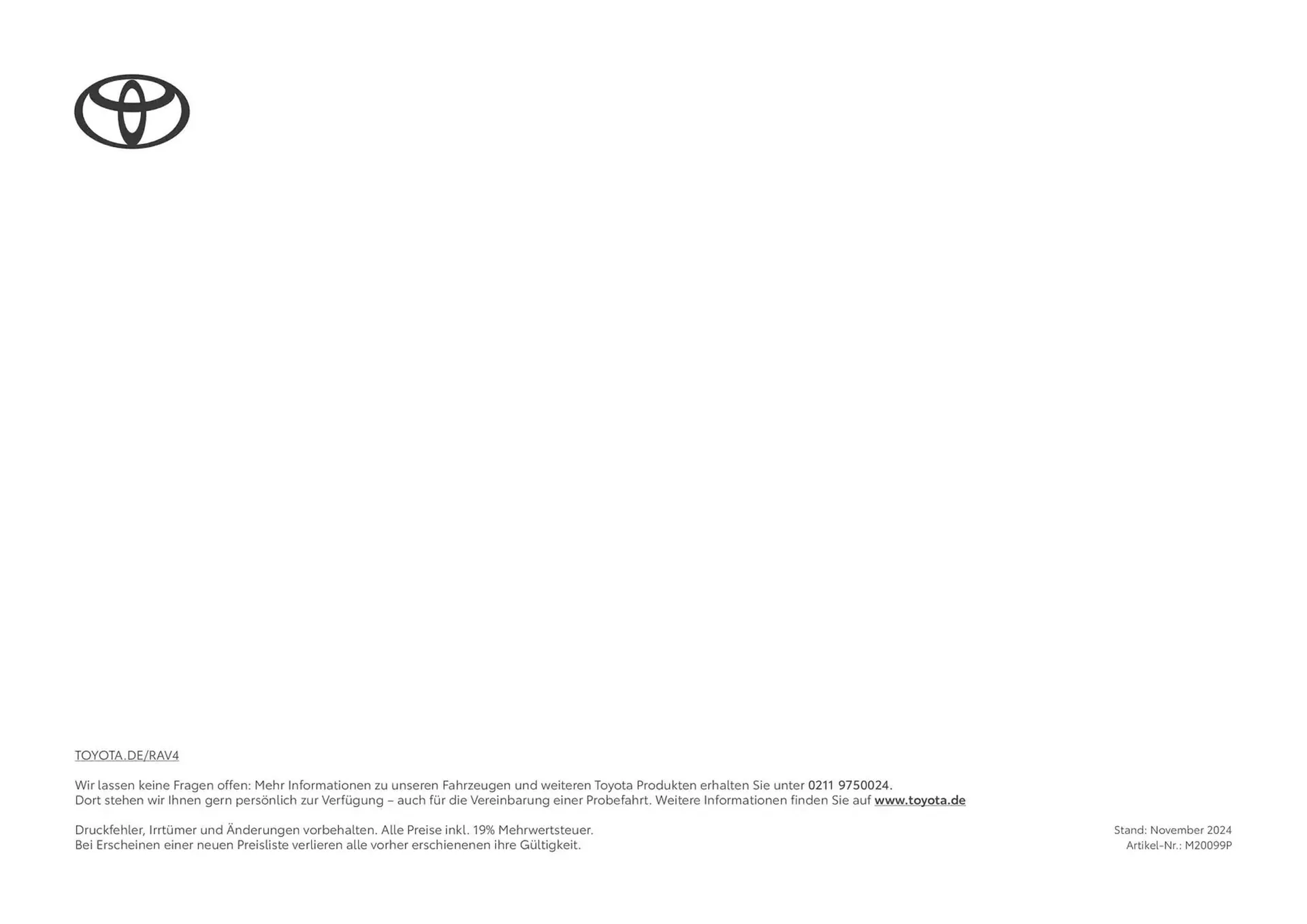 Toyota Prospekt von 6. November bis 6. November 2025 - Prospekt seite 40