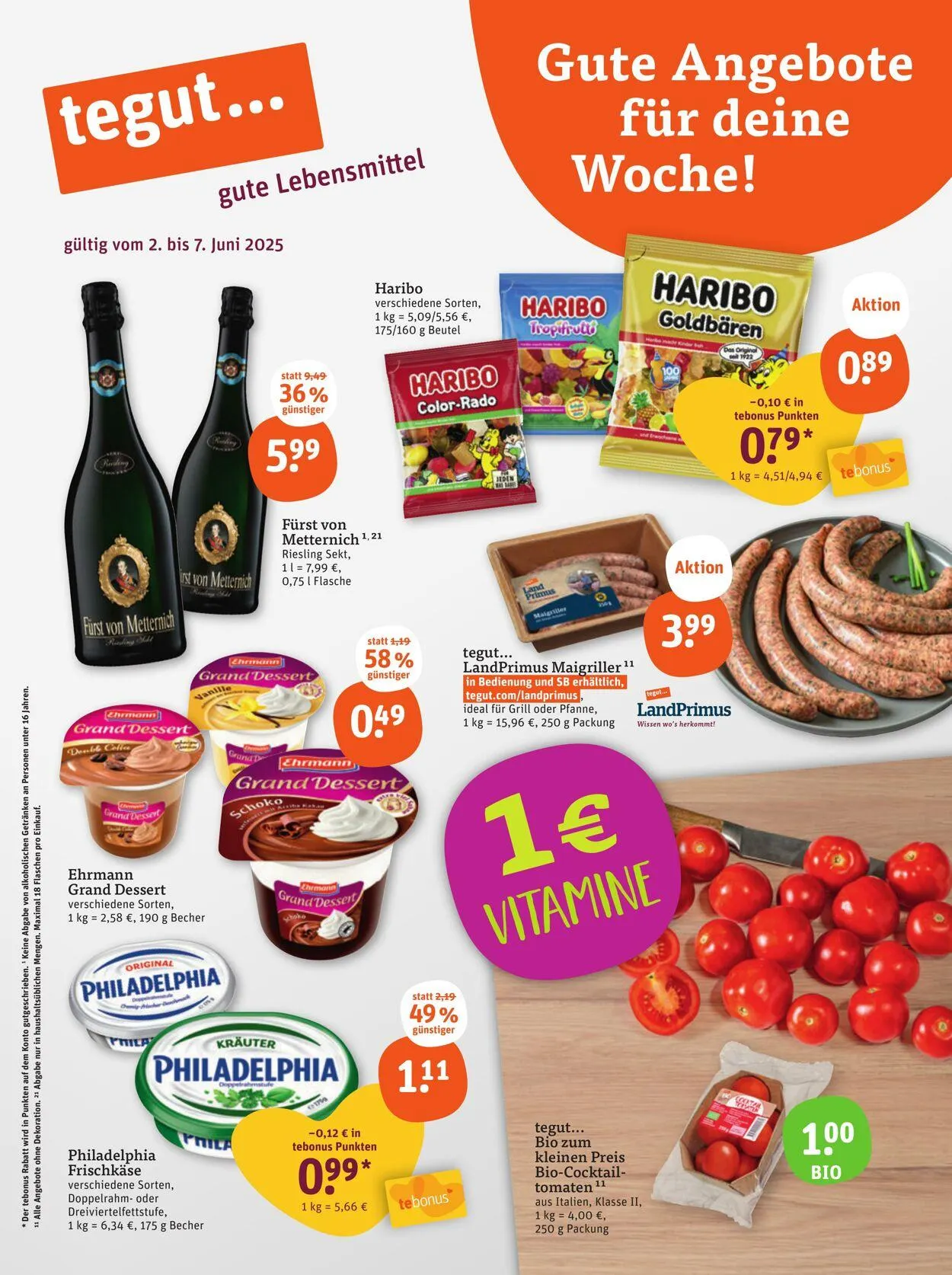 Tegut Aktueller Prospekt von 26. Mai bis 1. Juni 2025 - Prospekt seite 3