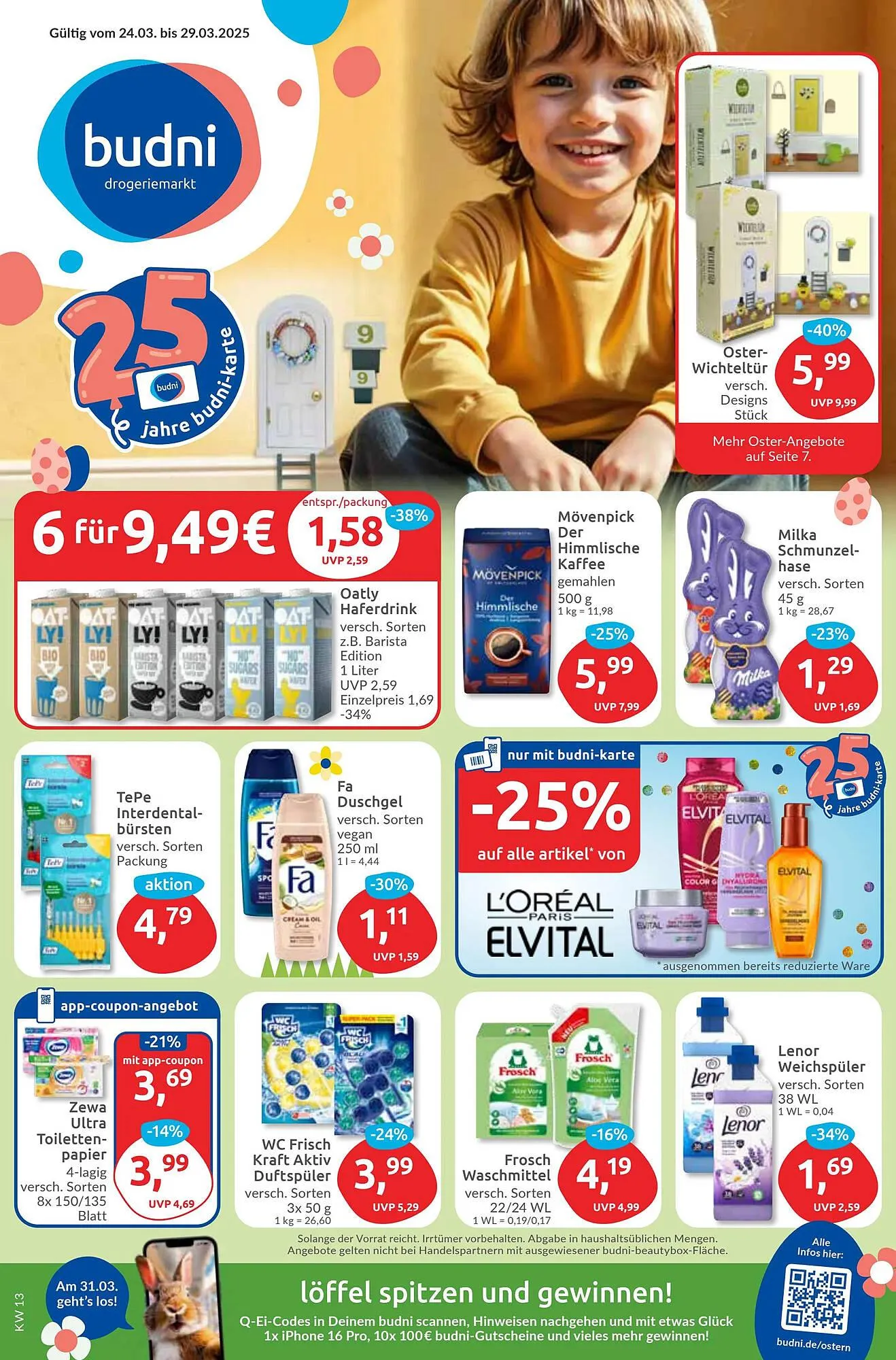 Budni Prospekt von 24. März bis 29. März 2025 - Prospekt seite 1
