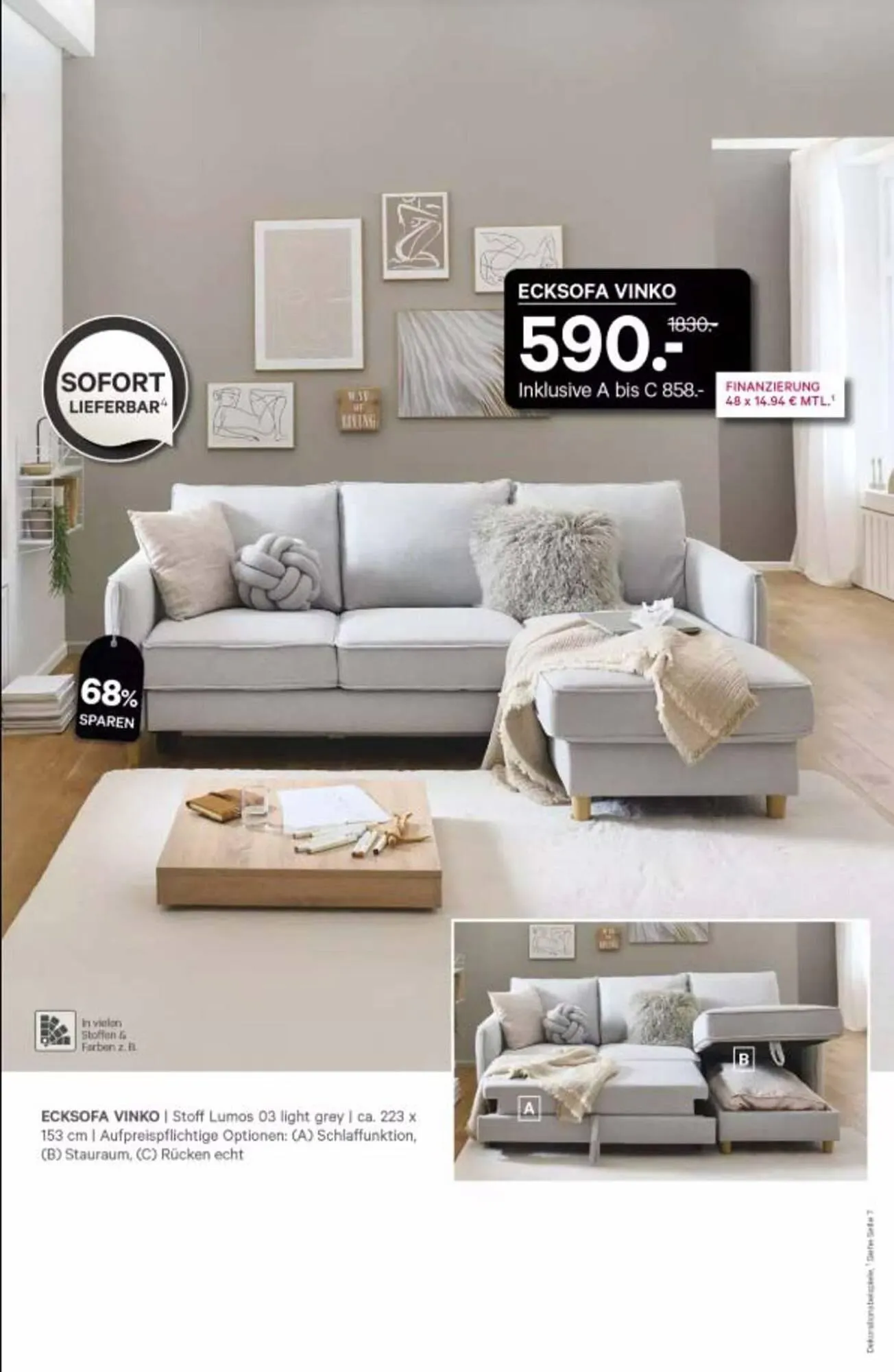 Kabs Polsterwelt Prospekt von 10. November bis 2. Dezember 2025 - Prospekt seite 19